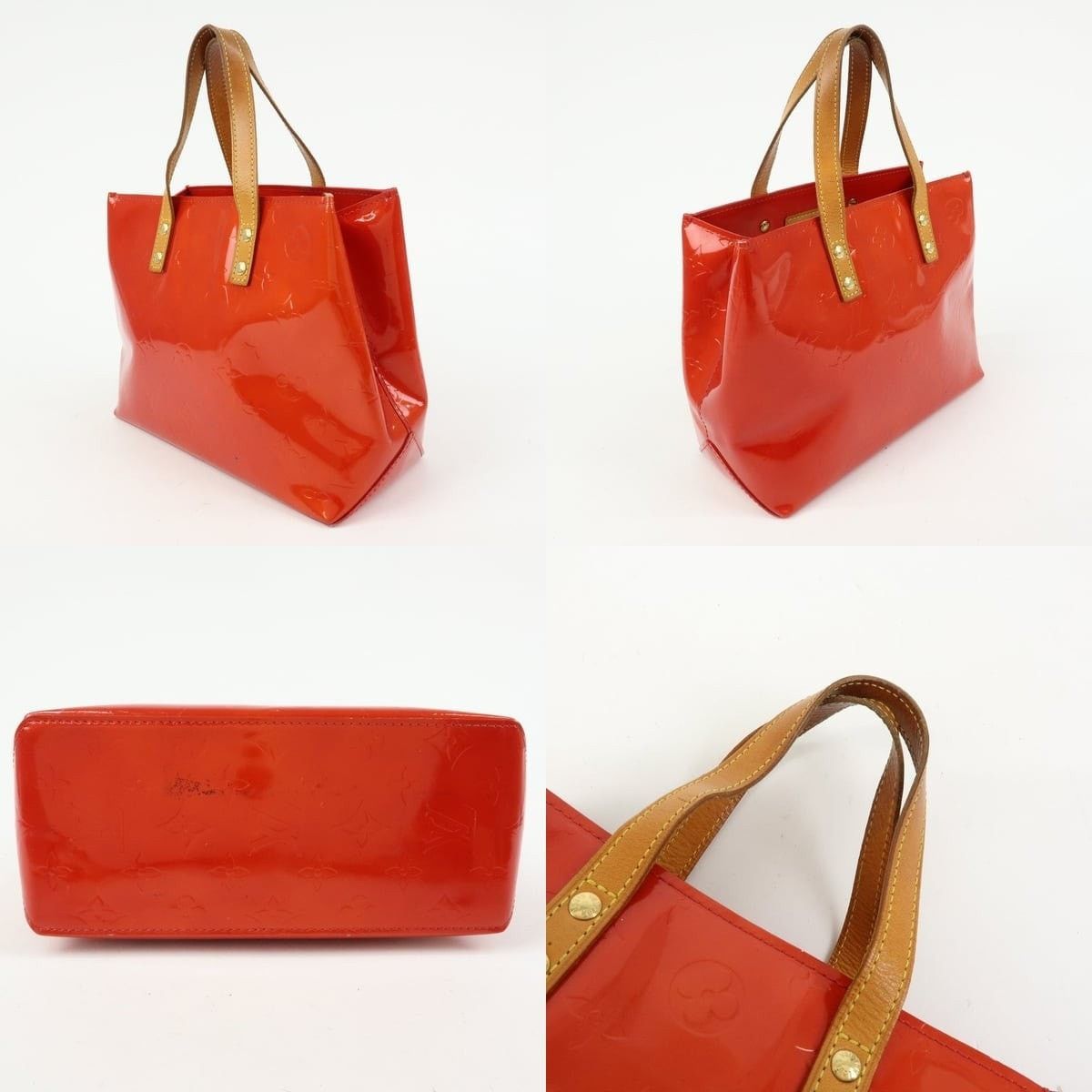 Louis Vuitton Louis Vuitton Monogram Vernis Lead PM Tote Red Size ONE SIZE - 3 Thumbnail