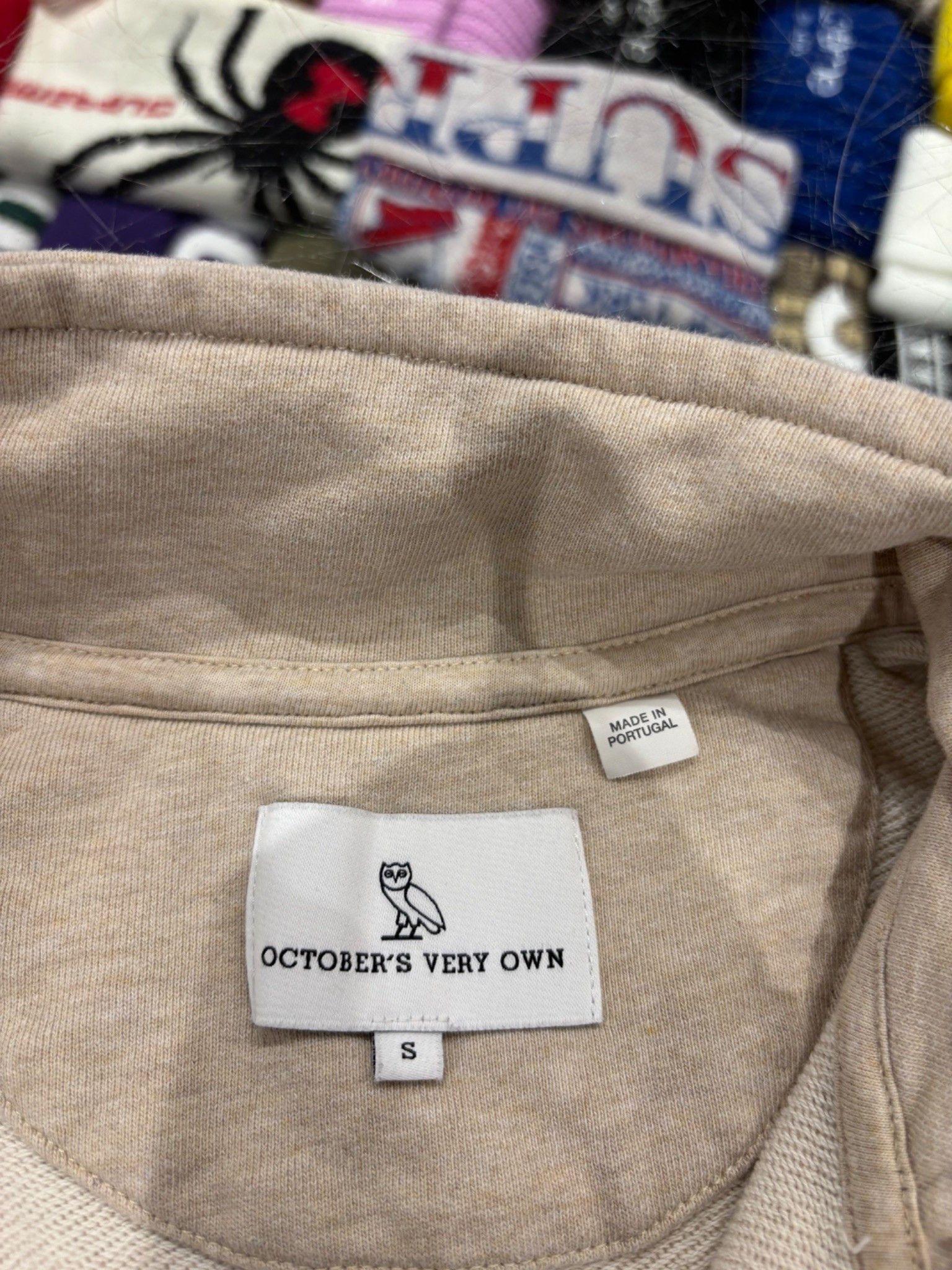 October's Very Own OVO Small Owl Full Zip Sweatshirt Beige Size US S / EU 44-46 / 1 - 6 Thumbnail
