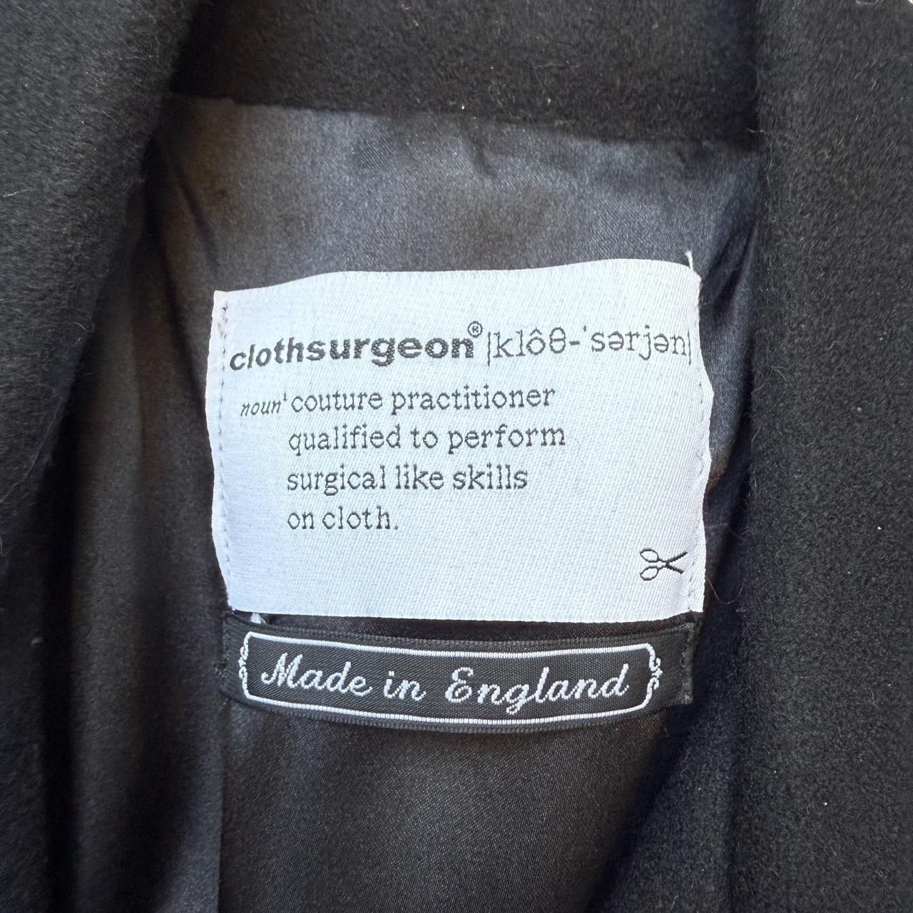 clothsurgeon clothsurgeon black wool biker jacket riders m l Size US M / EU 48-50 / 2 - 8 Thumbnail