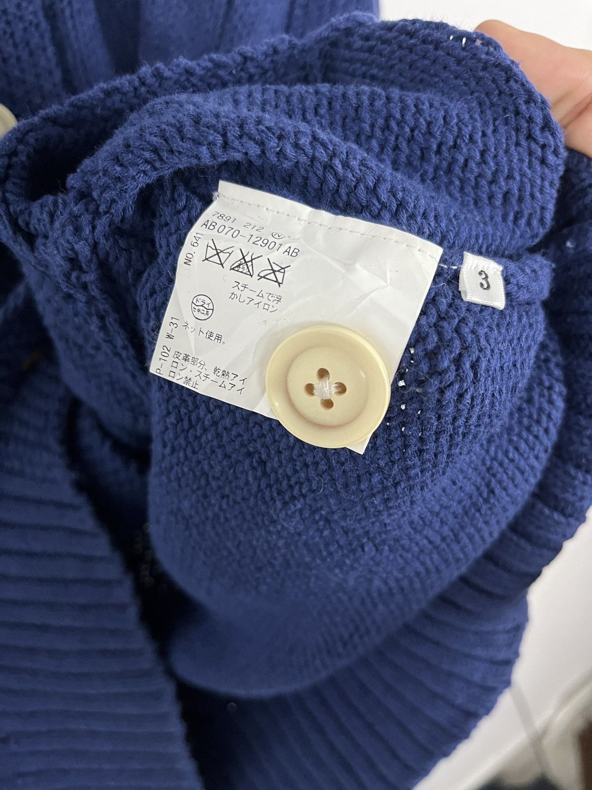 Designer × Homespun Knitwear × Takeo Kikuchi Takeo Kikuchi Knitted Cardigan Size US S / EU 44-46 / 1 - 6 Thumbnail