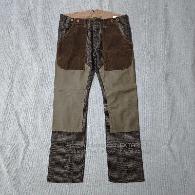 Junya Watanabe size L Wool corduroy patchwork checkered tr