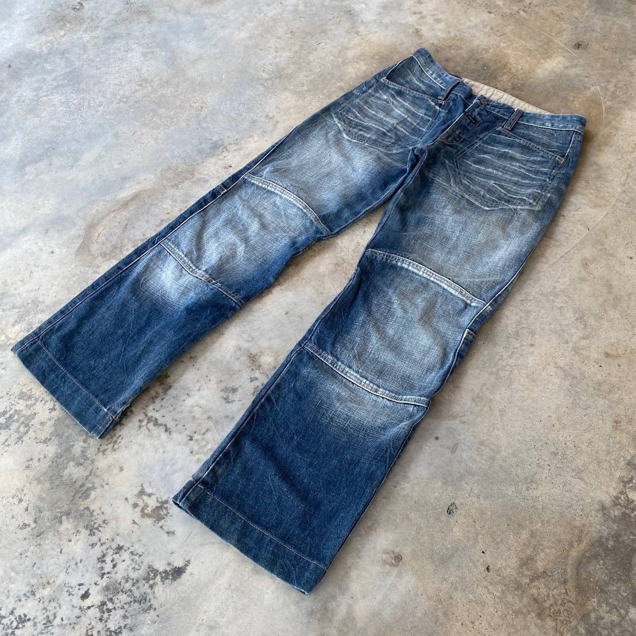 Marithe + Francois Girbaud Archival Marithé François Girbaud Panelled Technical Denim Size US 31 - 3 Thumbnail