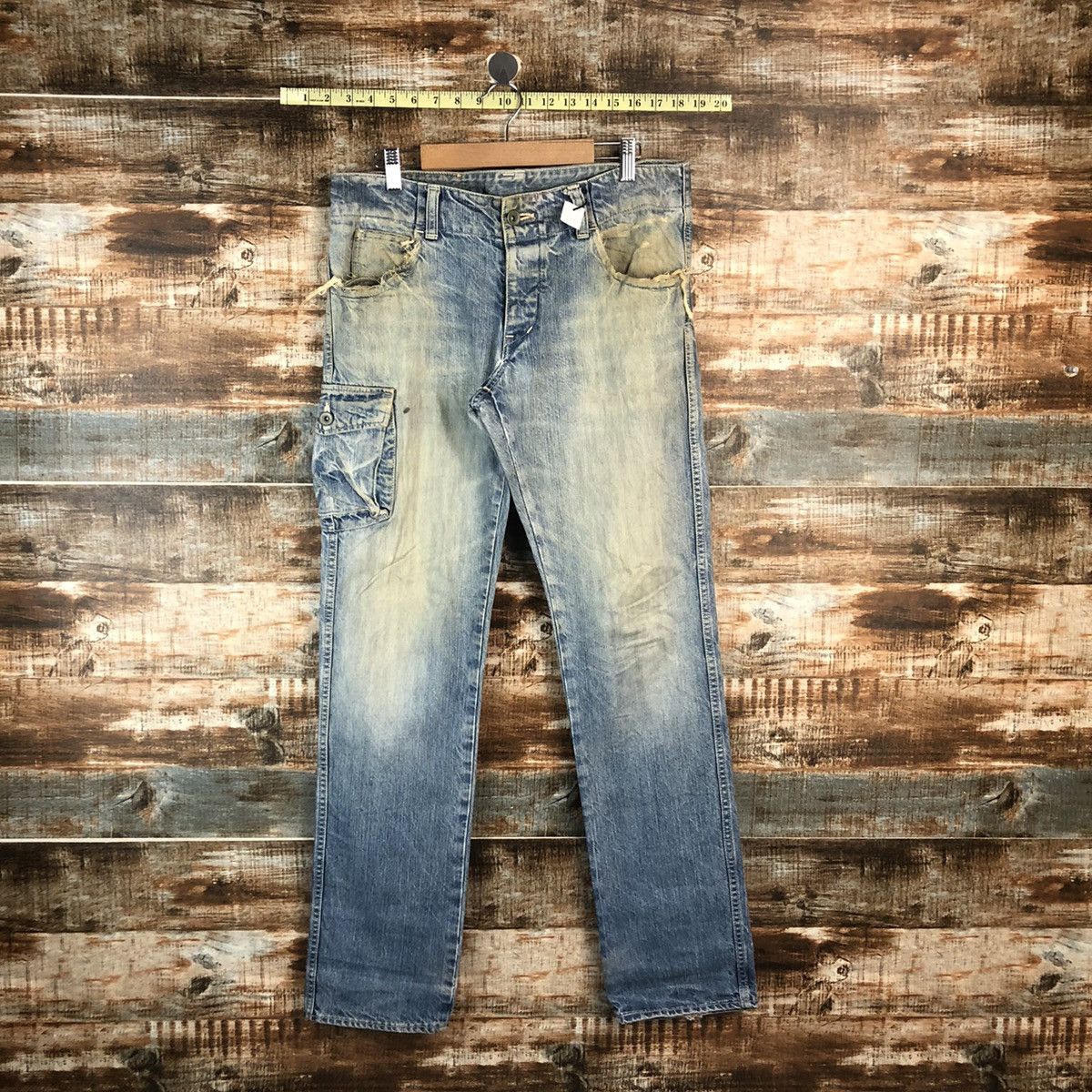 Johnbull DL John Bull Blue Multipocket Denim Pants #A2069 Size US 32 / EU 48 - 1 Thumbnail