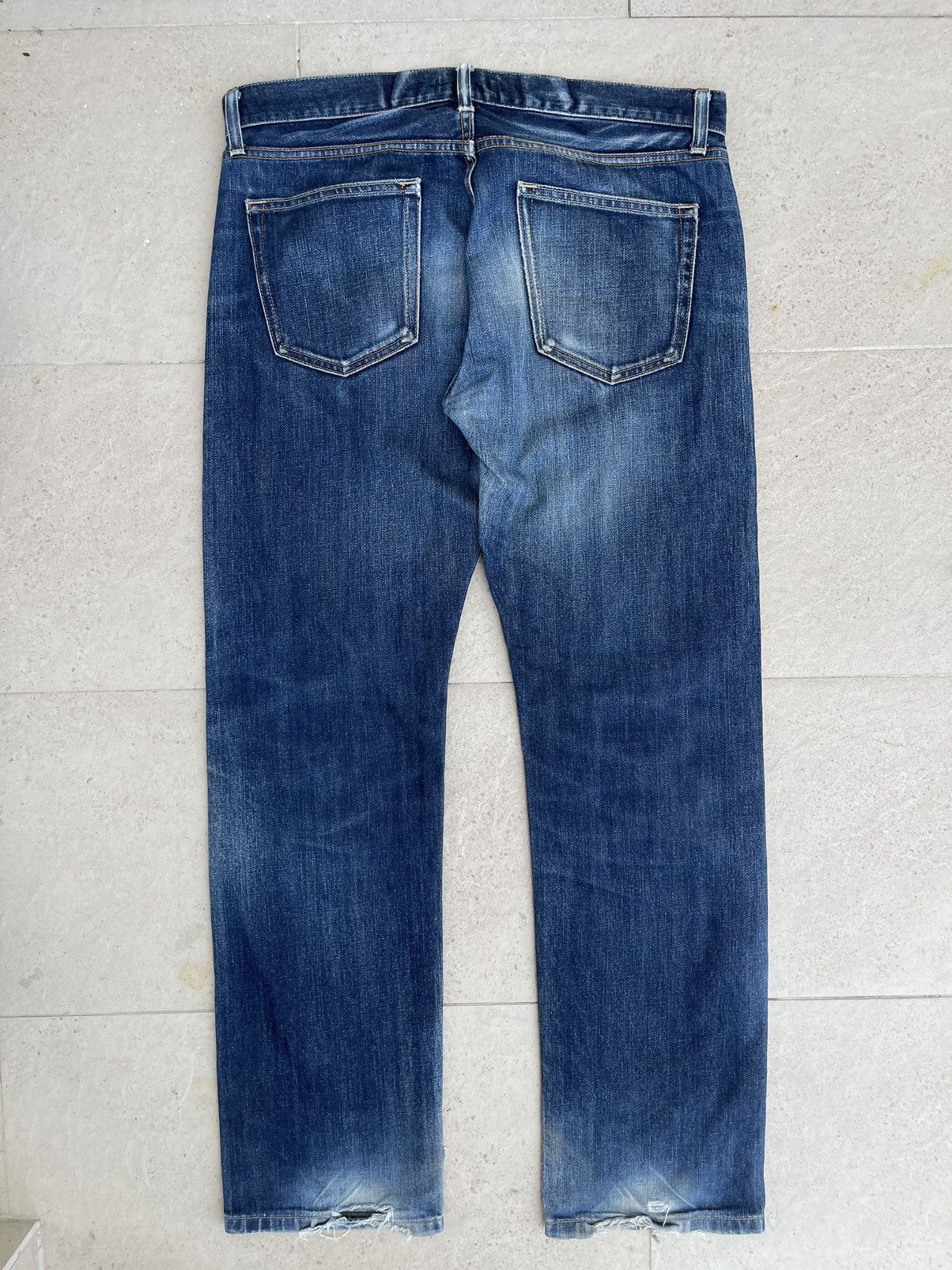 Japanese Brand × Jean × Uniqlo 🔥Uniqlo Jeans Selvedge Distressed Denim W35🔥 Size US 35 - 10 Thumbnail