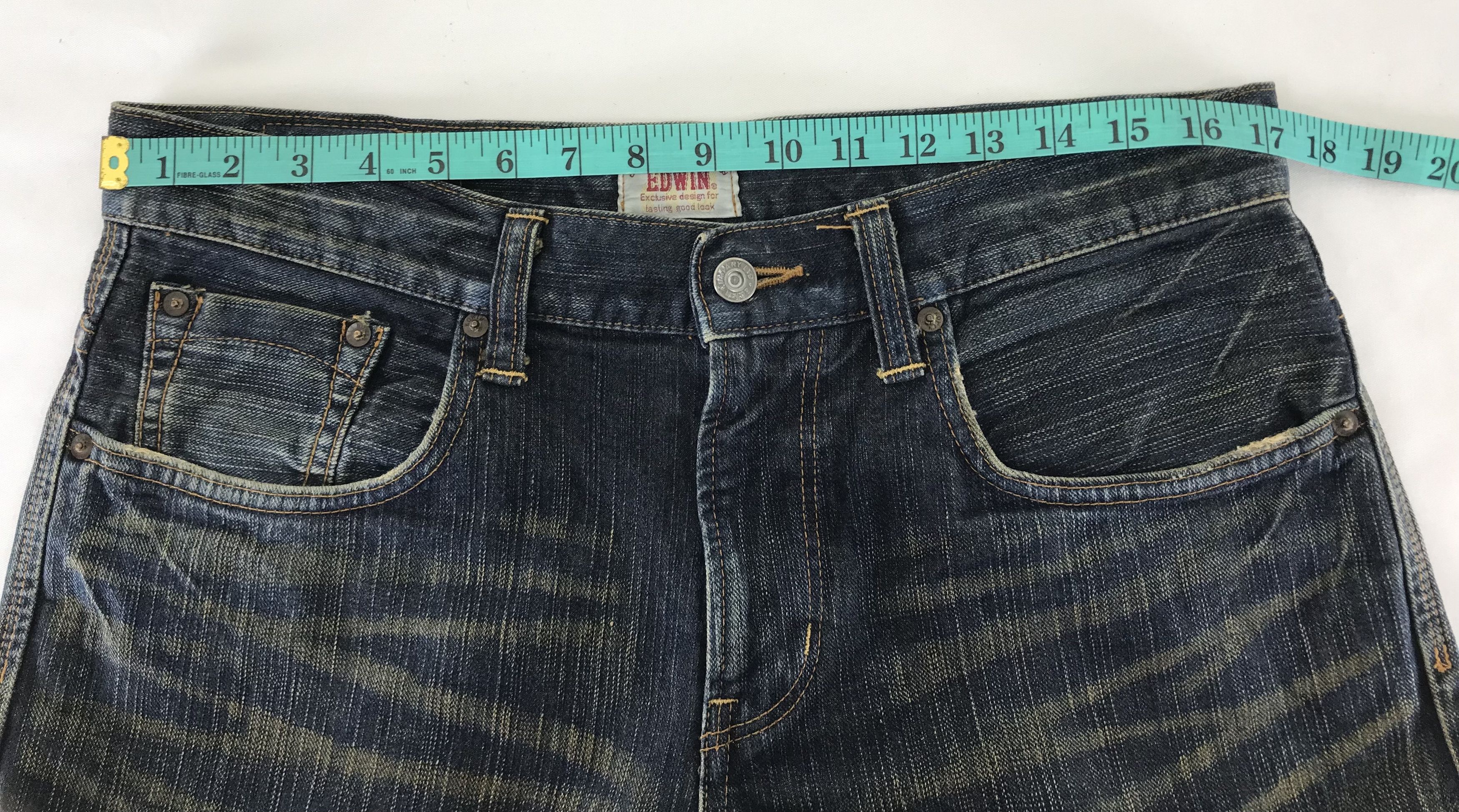 Edwin Vintage Edwin XV Blue Wash Jeans Size US 33 - 14 Thumbnail