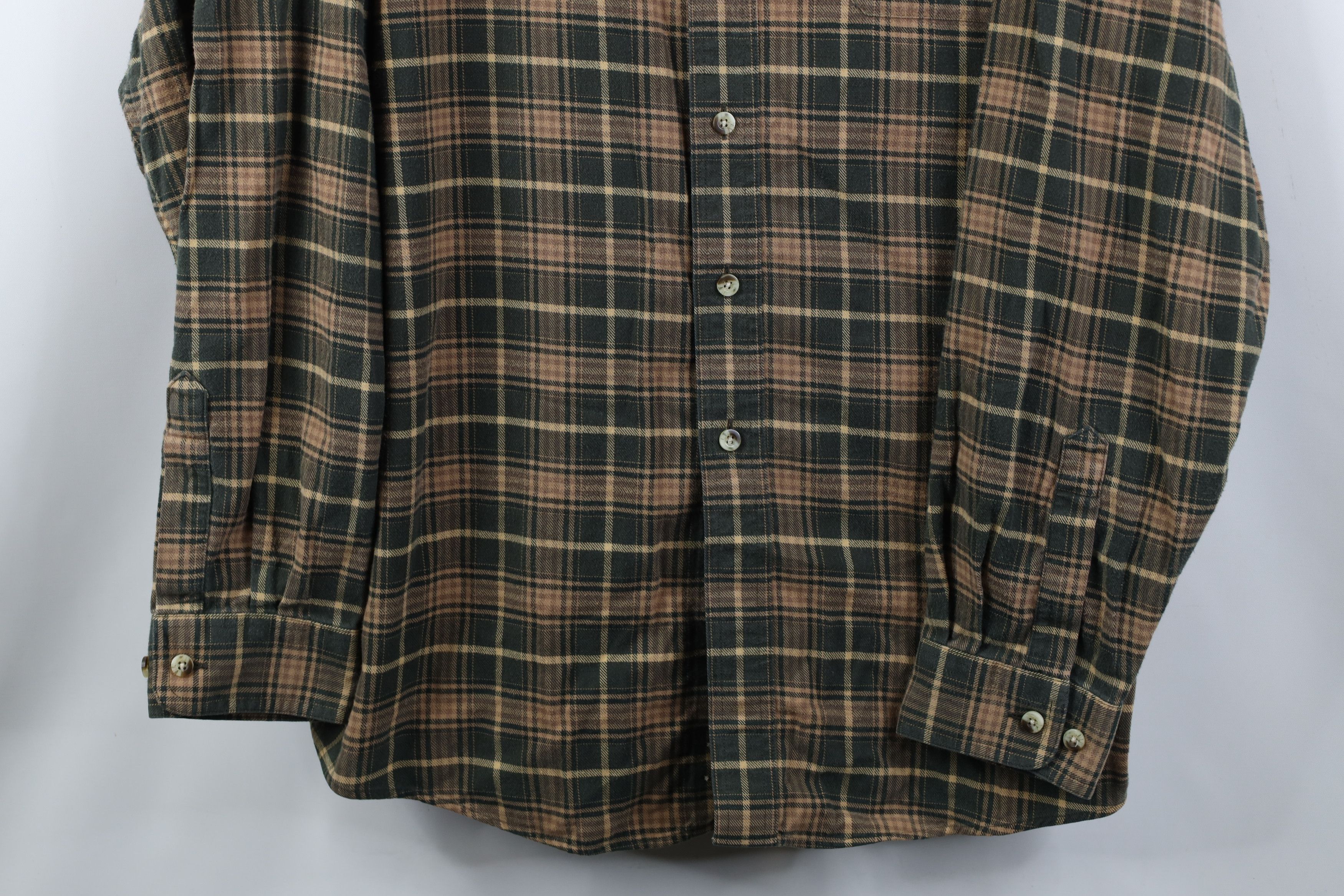 L.L. Bean Vintage 90s Y2K LL Bean Flannel Collared Button Down Shirt Size US XXL / EU 58 / 5 - 3 Thumbnail