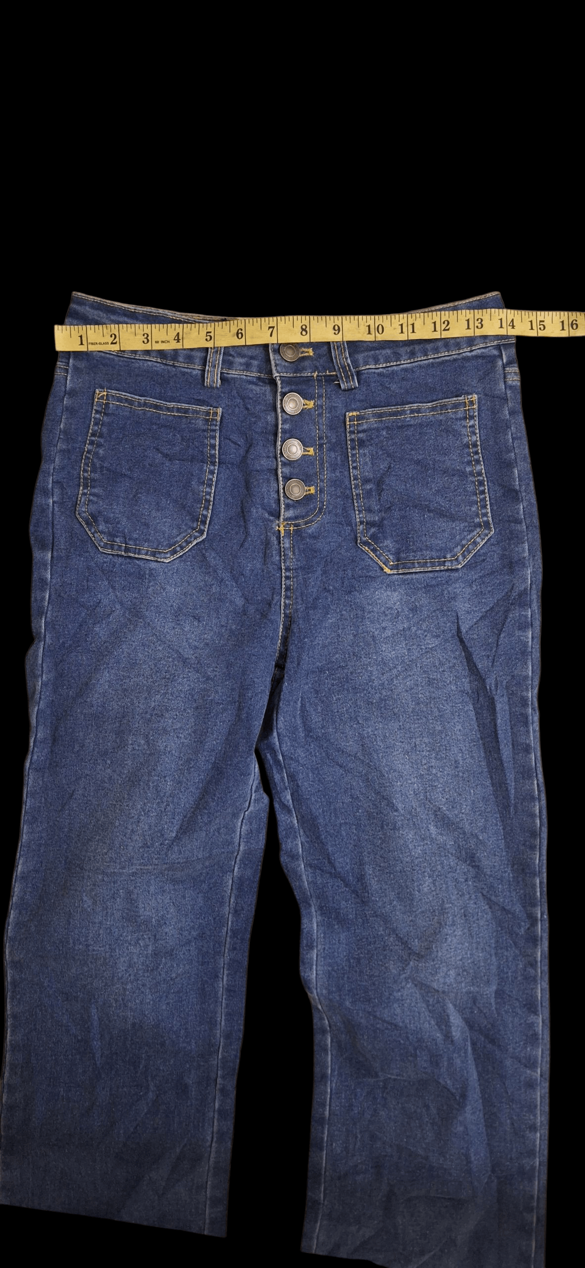 Saint Laurent Paris Saint Laurent High Rise Button Jeans Retro Size 28" / US 6 / IT 42 - 14 Thumbnail