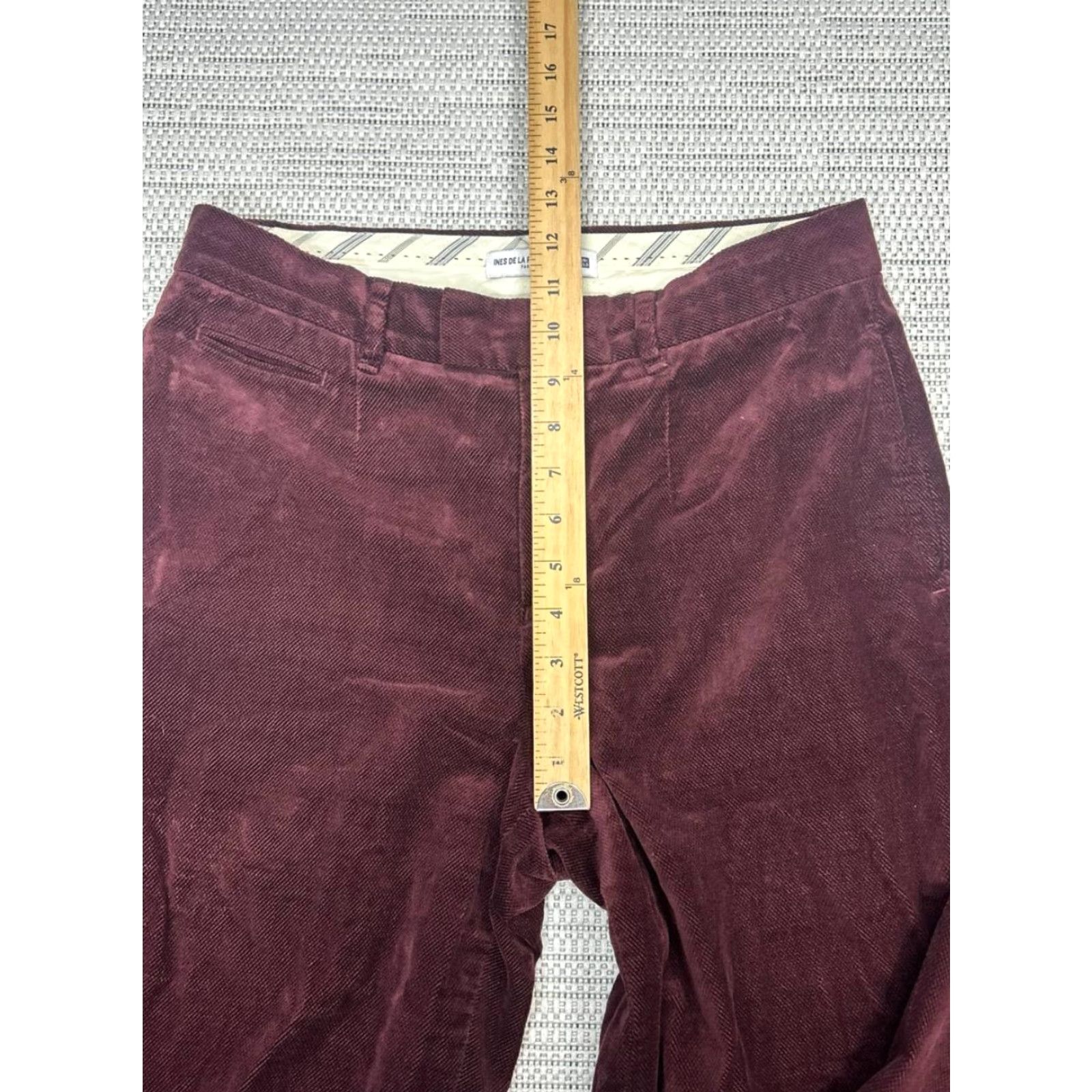 Uniqlo Uniqlo Ines De La Fressange Paris Corduroy Pants Red Mens 30 Cotton Mid Rise Size US 30 / EU 46 - 6 Thumbnail