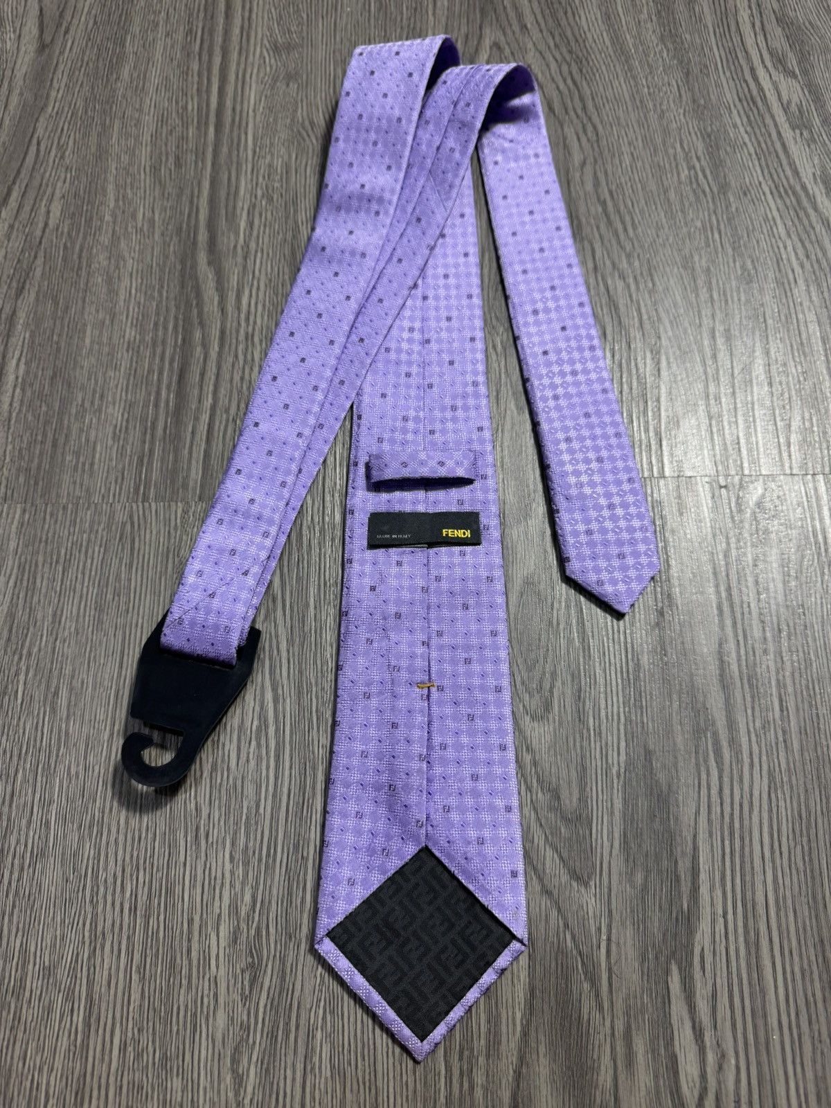 Fendi FENDI Logos Full Print Silk Tie Size ONE SIZE - 1 Thumbnail