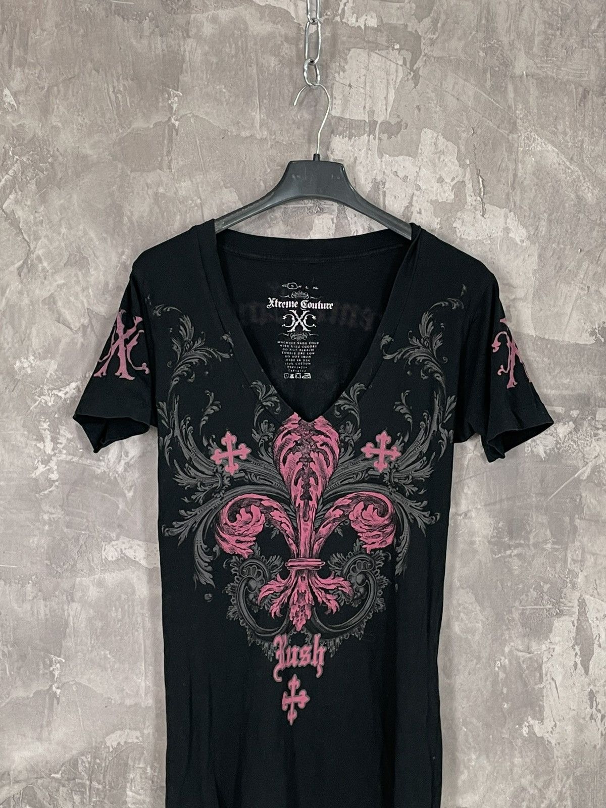 Other 🔥LASTDROP🔥Y2K Affliction Skull Bones Crosses Stonewashed Tee Size M / US 6-8 / IT 42-44 - 2 Thumbnail