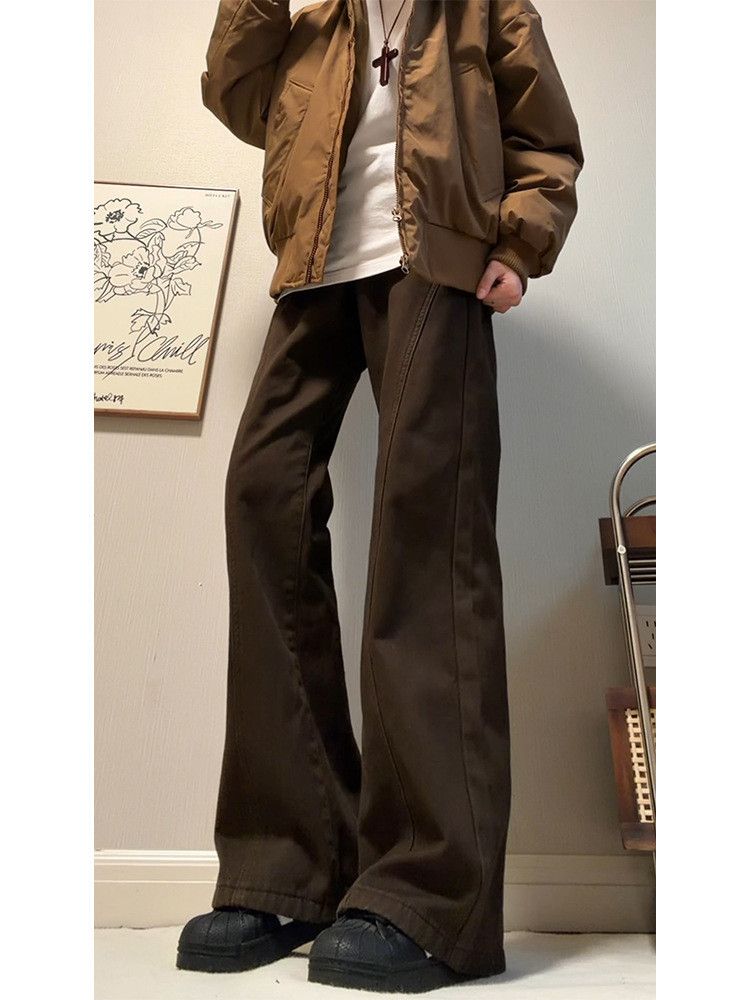 Japanese Brand American Vintage Brown Men's Curved-Leg Jeans Size US 32 / EU 48 - 2 Thumbnail