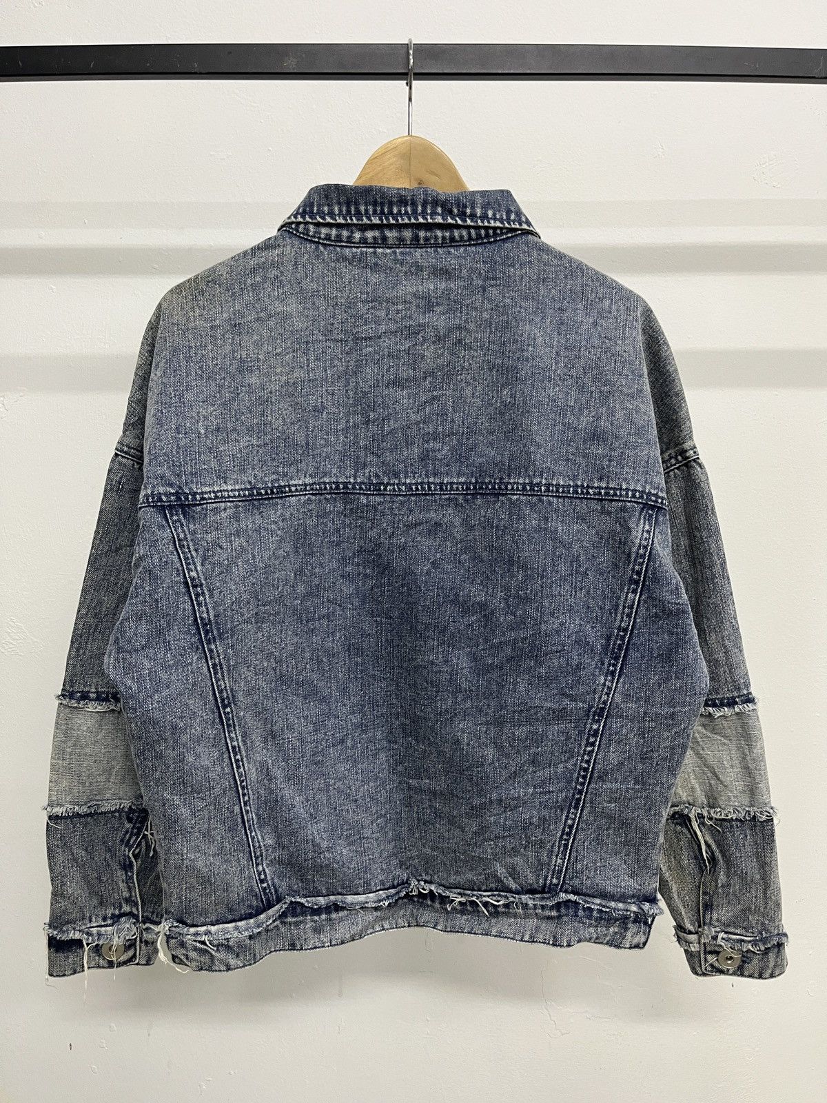 If Six Was Nine Vintage 2000's EGOIST Denim Punk Gothic Jacket Distressed Size US M / EU 48-50 / 2 - 4 Thumbnail
