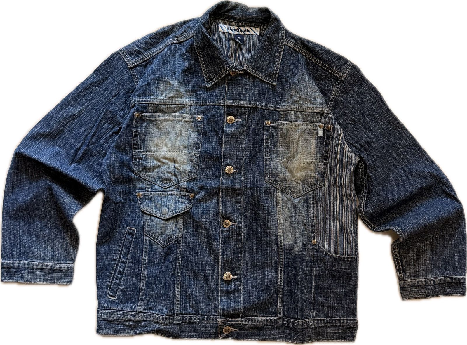 Southpole Vintage Southpole Boxy Fit Denim Jacket Size US M / EU 48-50 / 2 - 2 Thumbnail