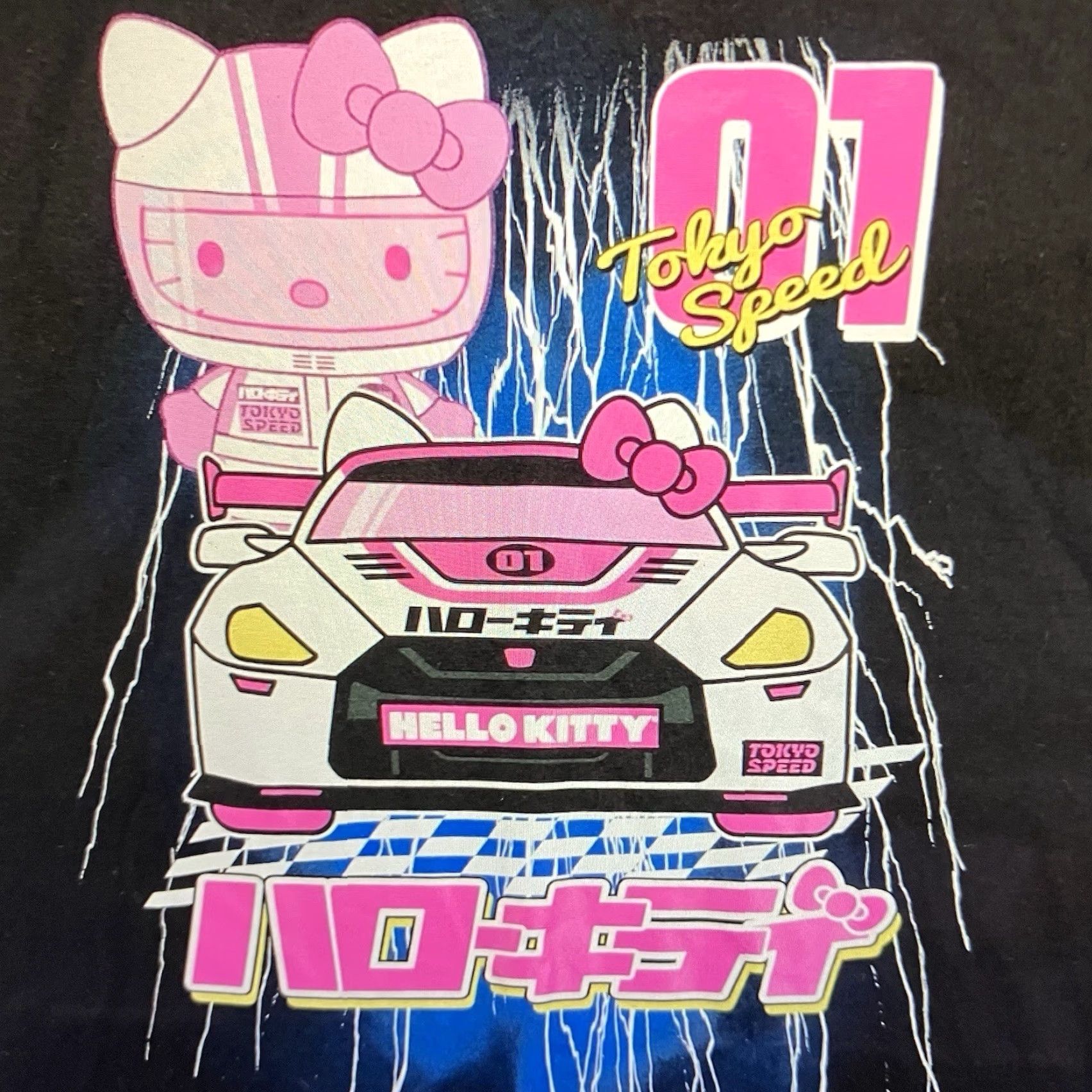Vintage VINTAGE Sanrio Hello Kitty T-Shirt Unisex Adults 2XL Black Graphic Print Speed Racer 2020s Size US XXL / EU 58 / 5 - 4 Thumbnail