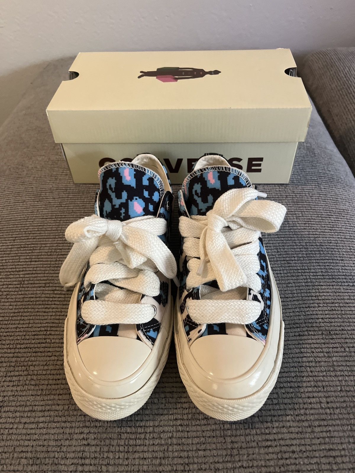 Converse × Golf le Fleur Golf le Fleur Chuck 70 Low Camo Pack Teal/Black/AntiqueWhite Size US 8 / IT 38 - 5 Thumbnail