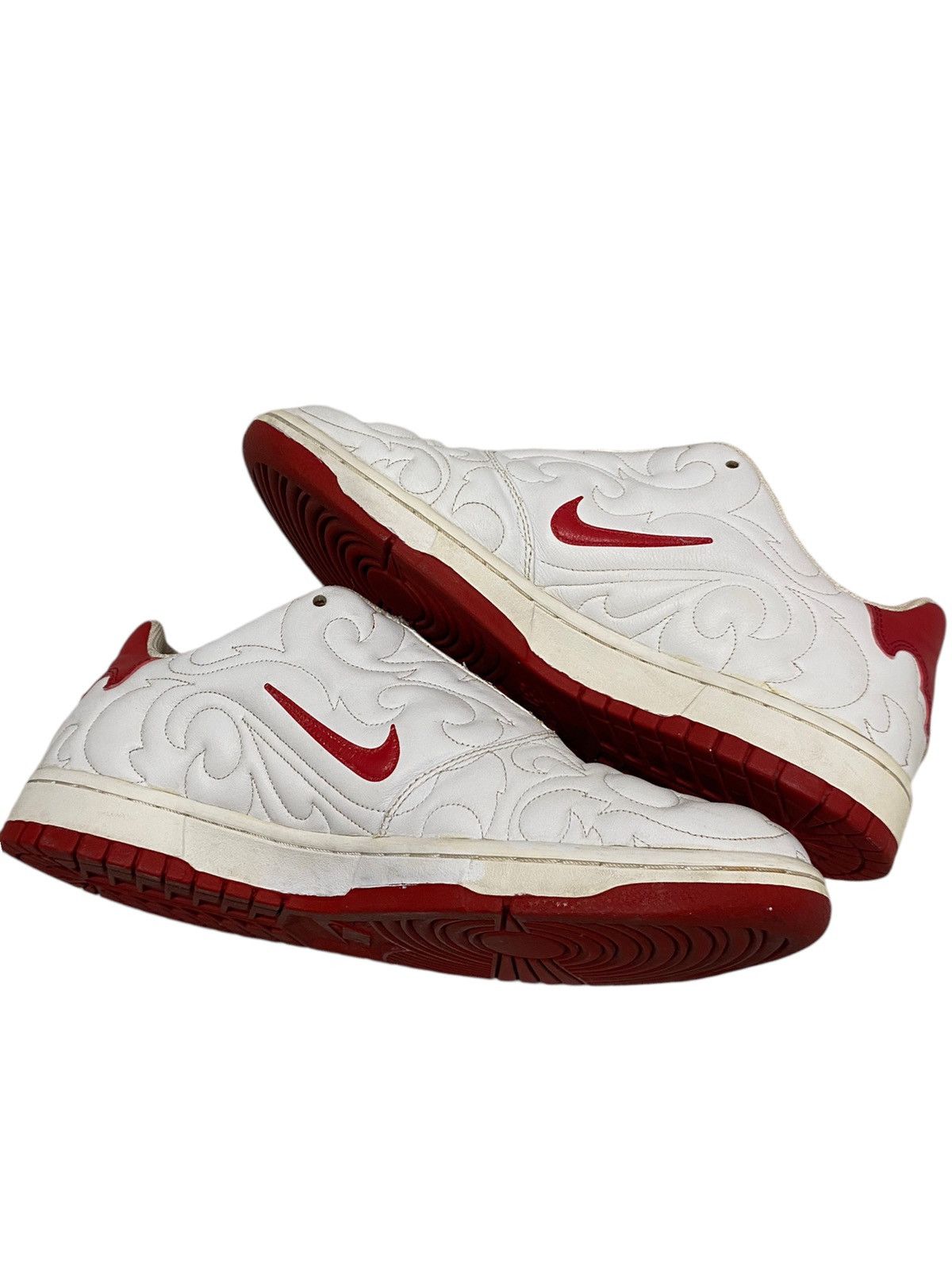 Nike Nike Dunk Low Campu 2005 White/Red Size US 10 / EU 43 - 3 Thumbnail