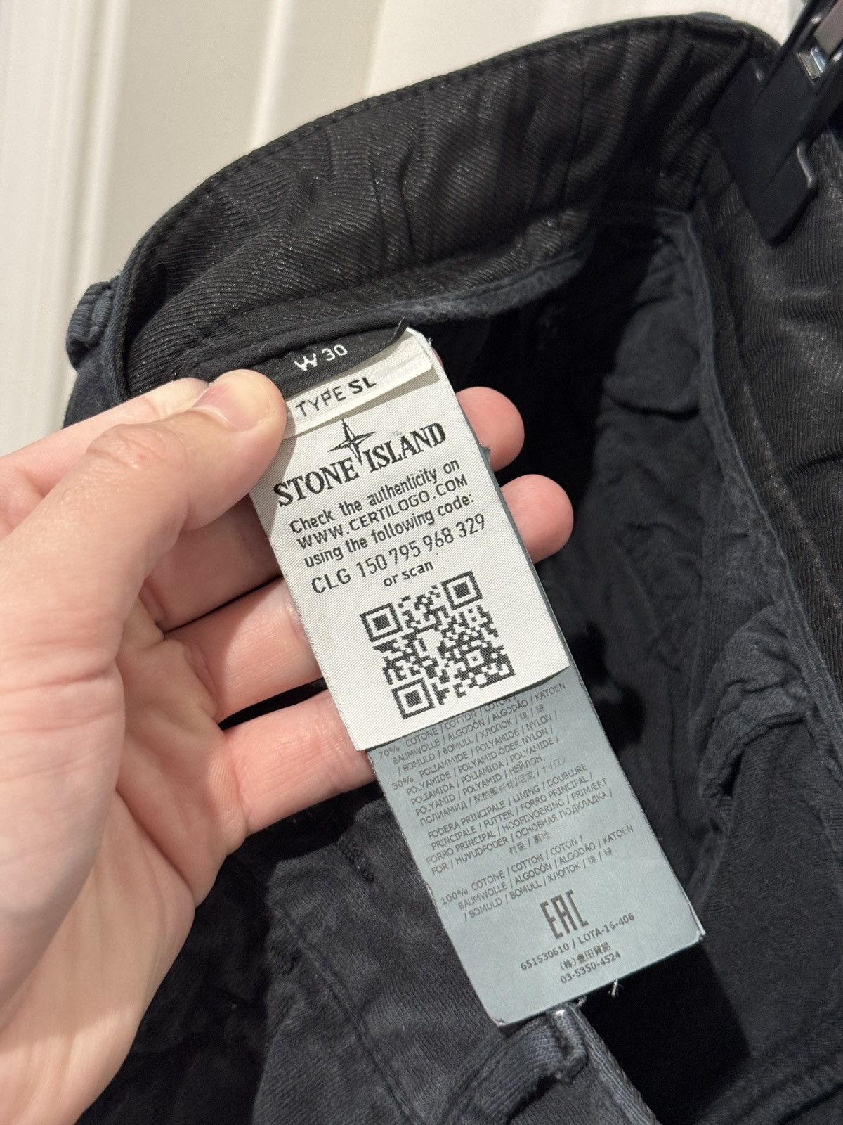 Stone Island Stone Island Black Cotton Cargo Pants Sz 30 Type SL Size US 30 / EU 46 - 9 Thumbnail