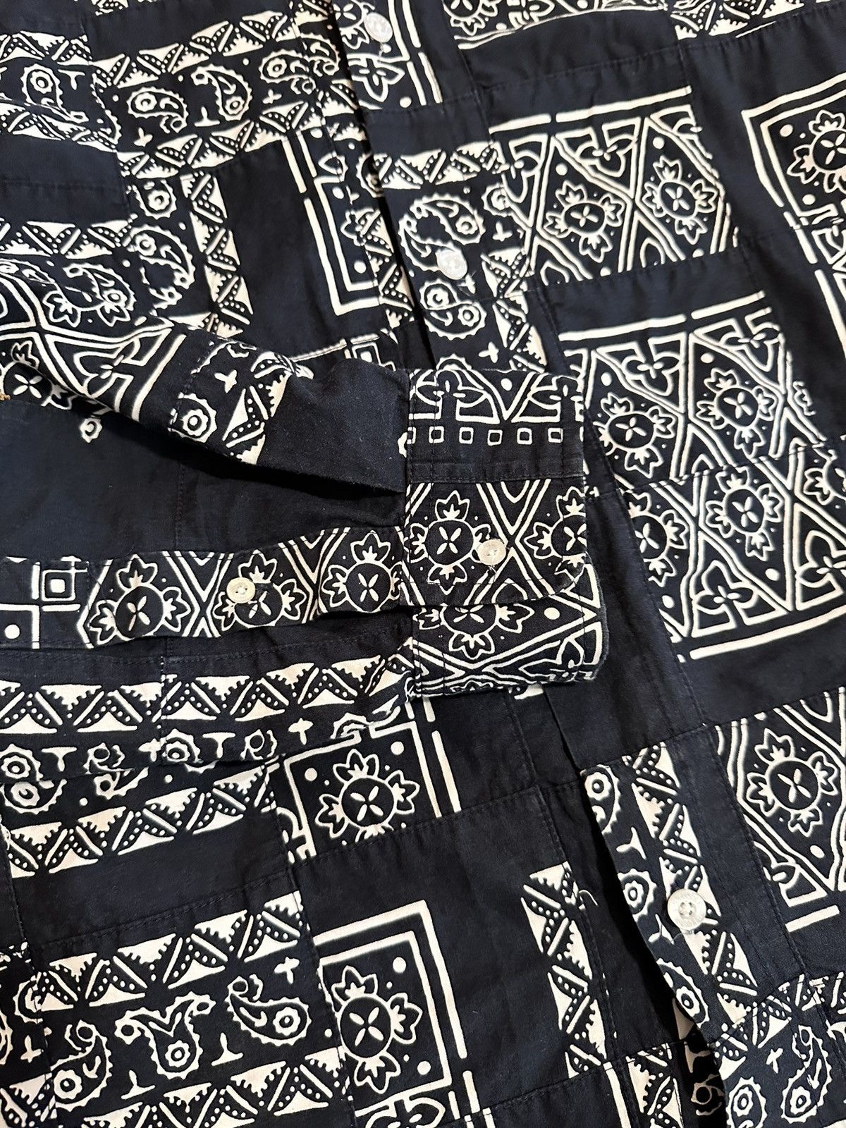 Stussy Stussy patchwork paisley shirt Size US L / EU 52-54 / 3 - 4 Thumbnail