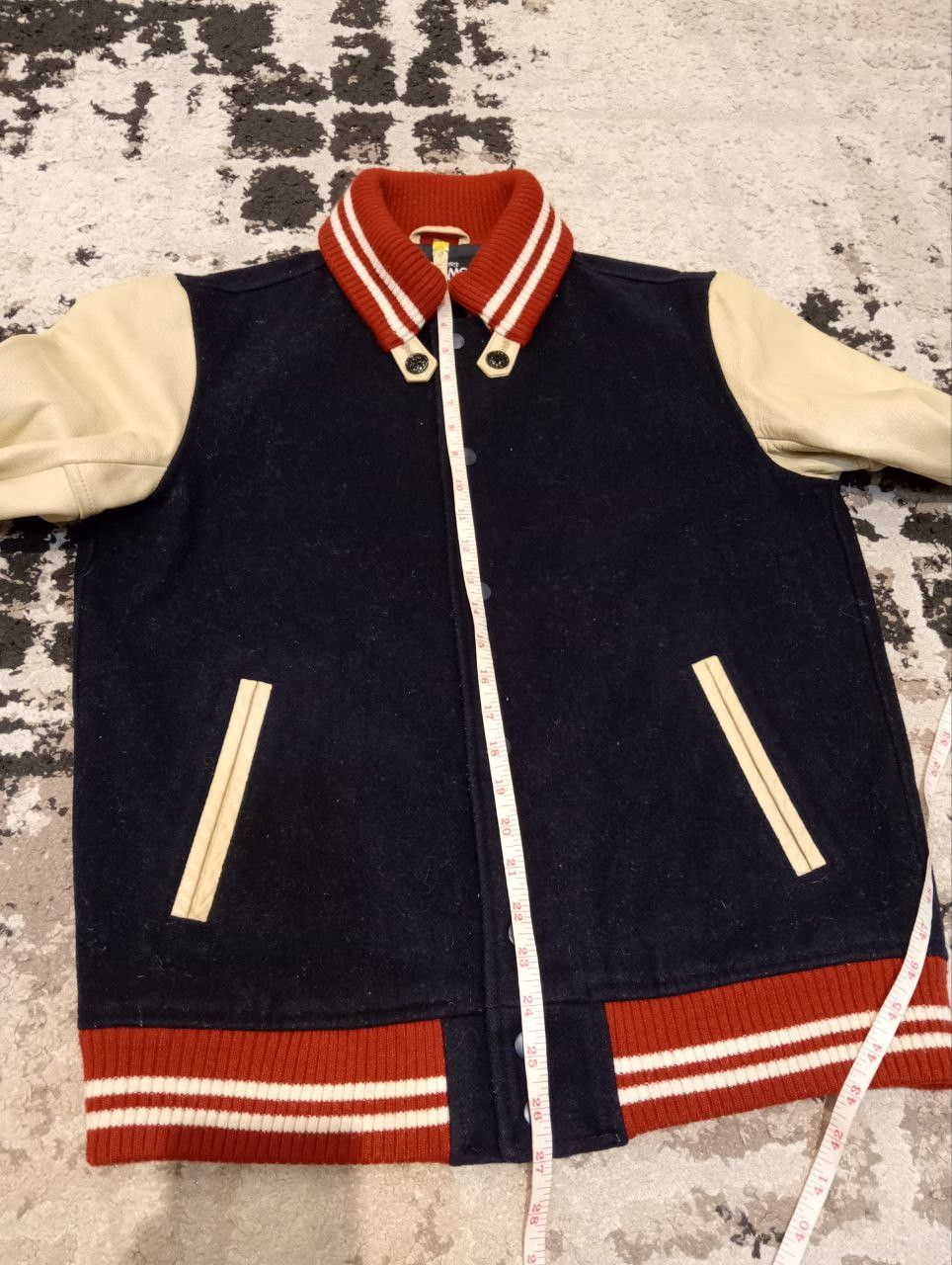 Beams Japan Beams Japanese Wool + Leather Varsity Jacket Size US L / EU 52-54 / 3 - 8 Thumbnail