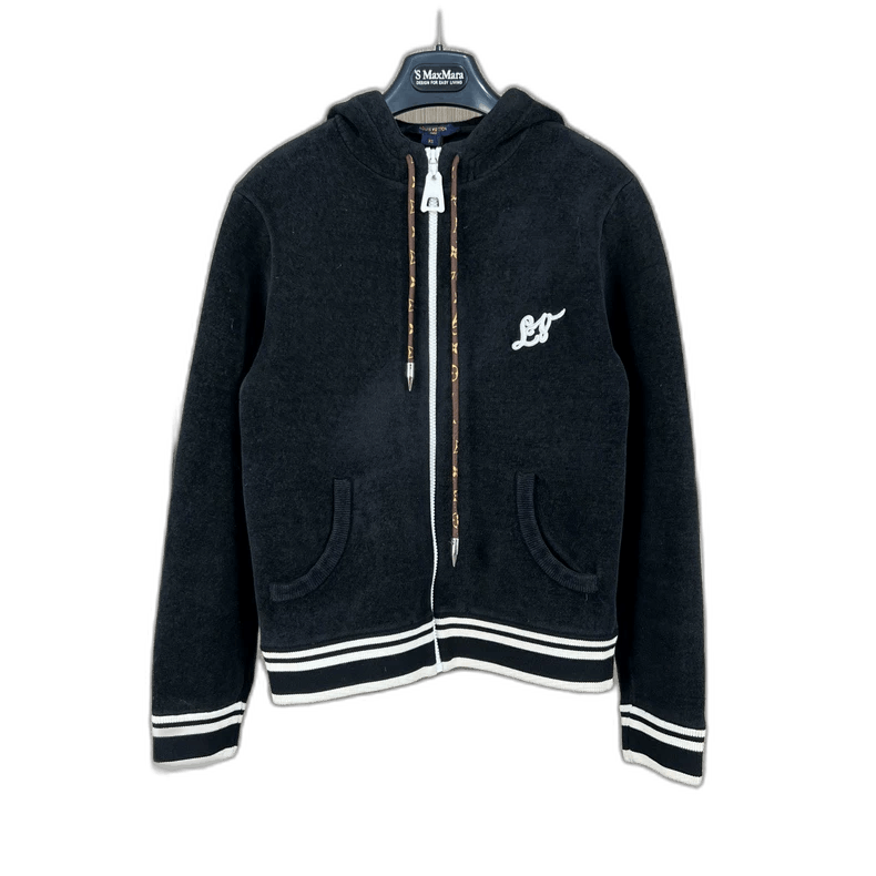 Louis Vuitton Louis Vuitton Velvet Embroidered Zip Hoodie-yf Size US XS / EU 42 / 0 - 1 Thumbnail