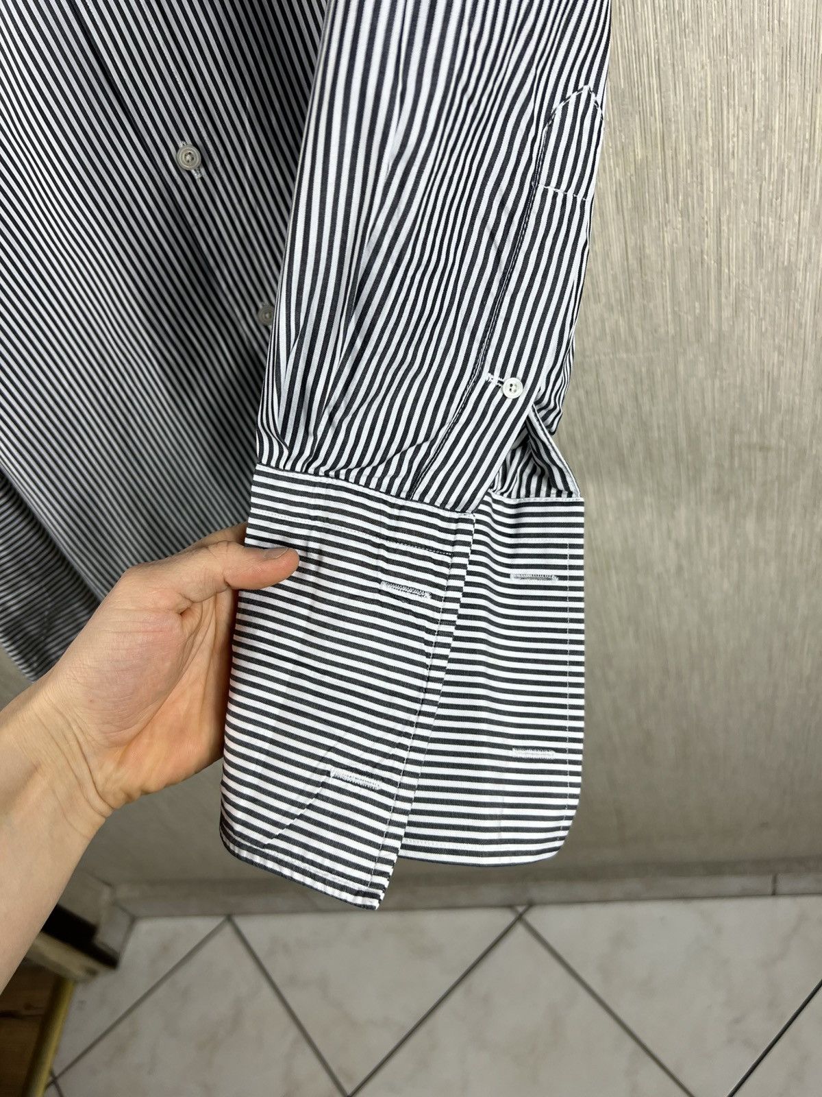 Tom Ford Tom Ford striped casual shirt with french cuff luxury cuffs Size US L / EU 52-54 / 3 - 12 Thumbnail