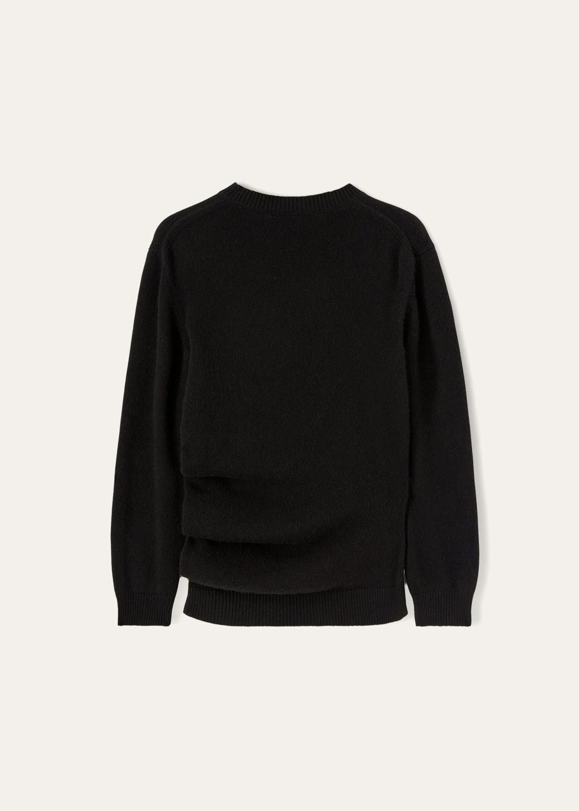 Loro Piana o1srvl11e0824 Queenstown Crewneck Sweater in Black Size XS / US 0-2 / IT 36-38 - 2 Thumbnail