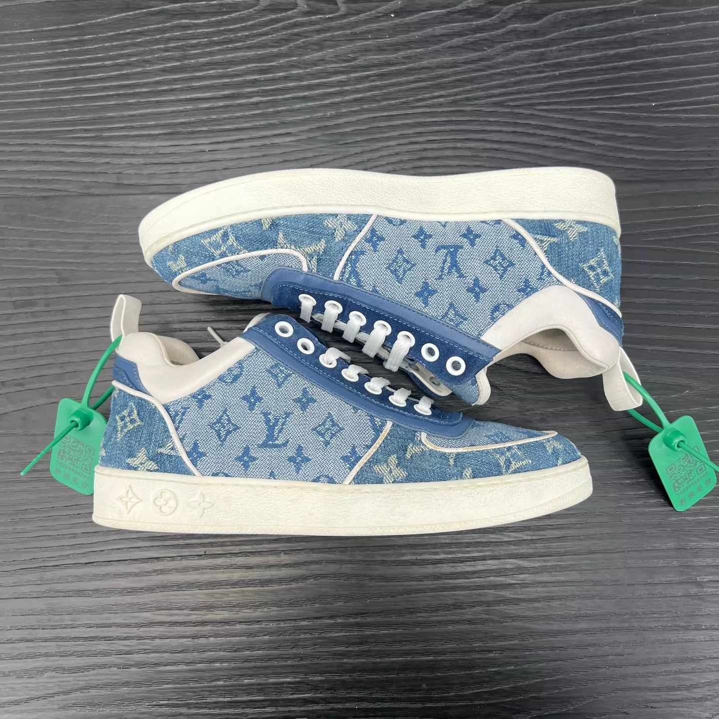 Louis Vuitton LV Boombox Denim Blue 37 Size US 6.5 / IT 36.5 - 2 Thumbnail