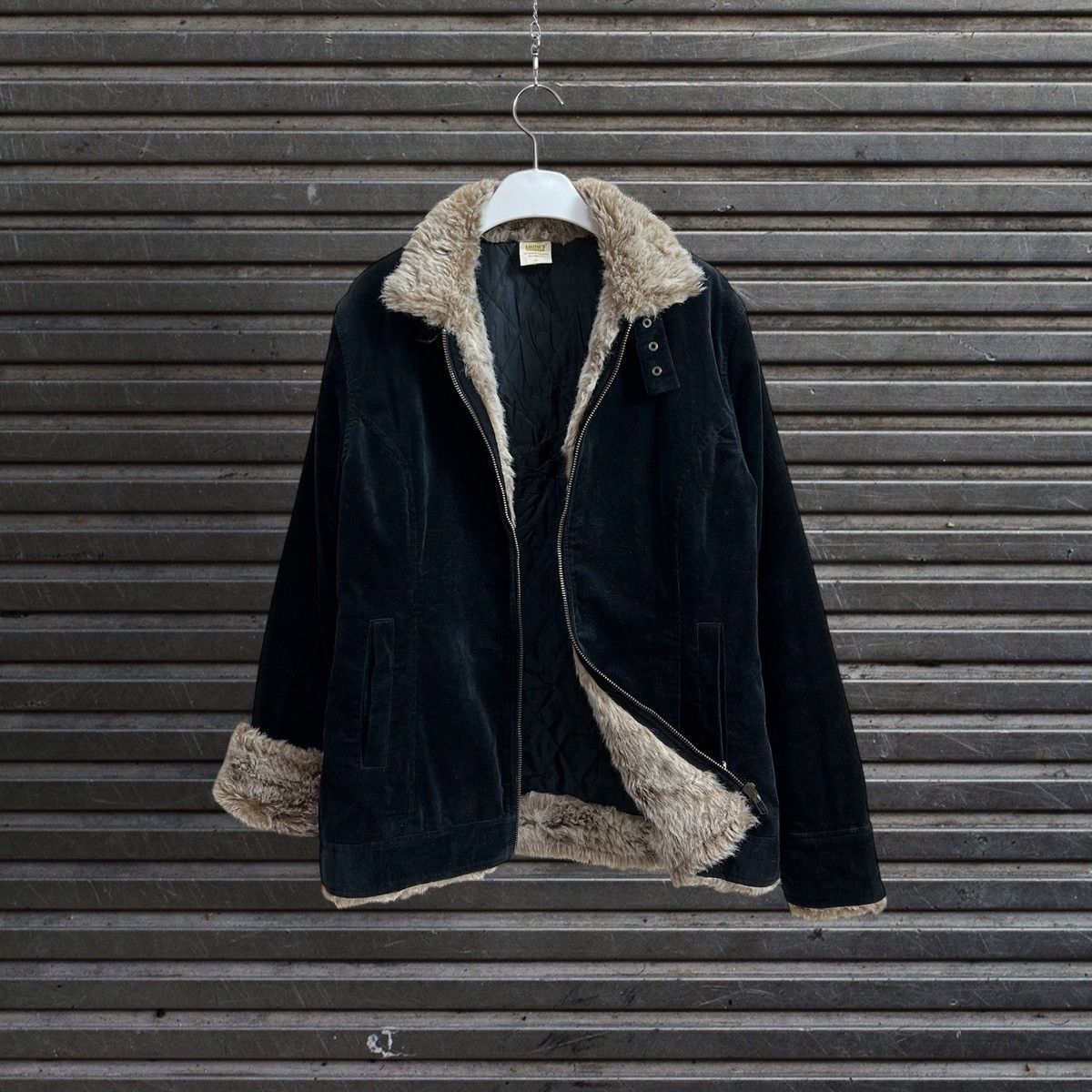 Smith's American Smith's American Fur Velour Goth Gyaru Vkei Style Jacket Size M / US 6-8 / IT 42-44 - 1 Thumbnail