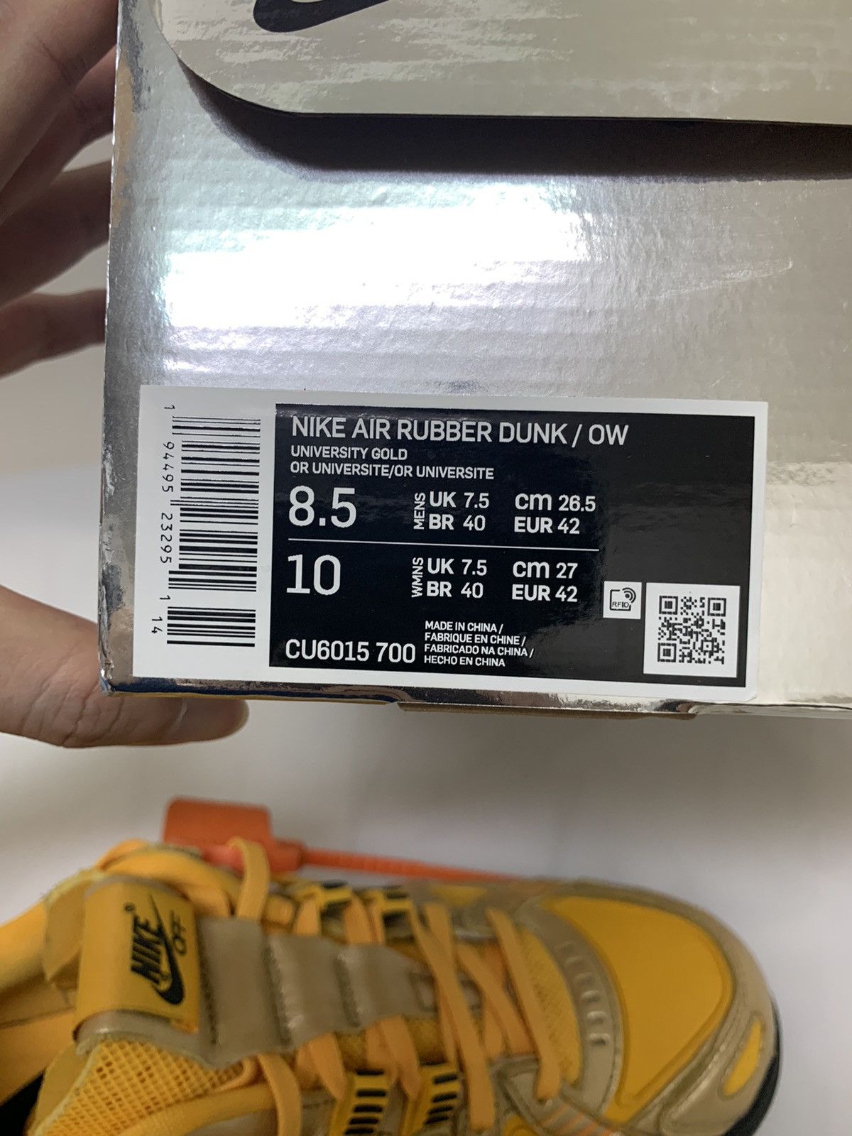 Off-White Nike Air Rubber Dunk x Off-White Size US 8.5 / EU 41-42 - 10 Thumbnail