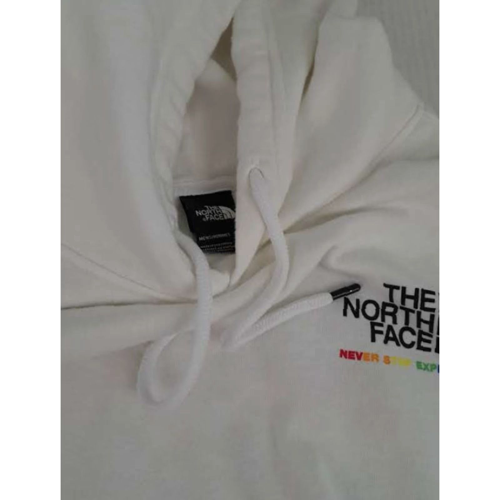 The North Face VINTAGE North Face Sweatshirt Hooded White Logo Large L Unisex Adults Crew Neck Pullover Winter Outdoor Canvas Cotton Sweatshirt Size US L / EU 52-54 / 3 - 6 Thumbnail