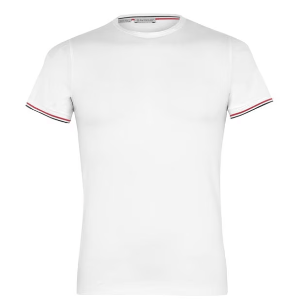 Moncler Tricolour Logo T-Shirt Size US M / EU 48-50 / 2 - 1 Thumbnail