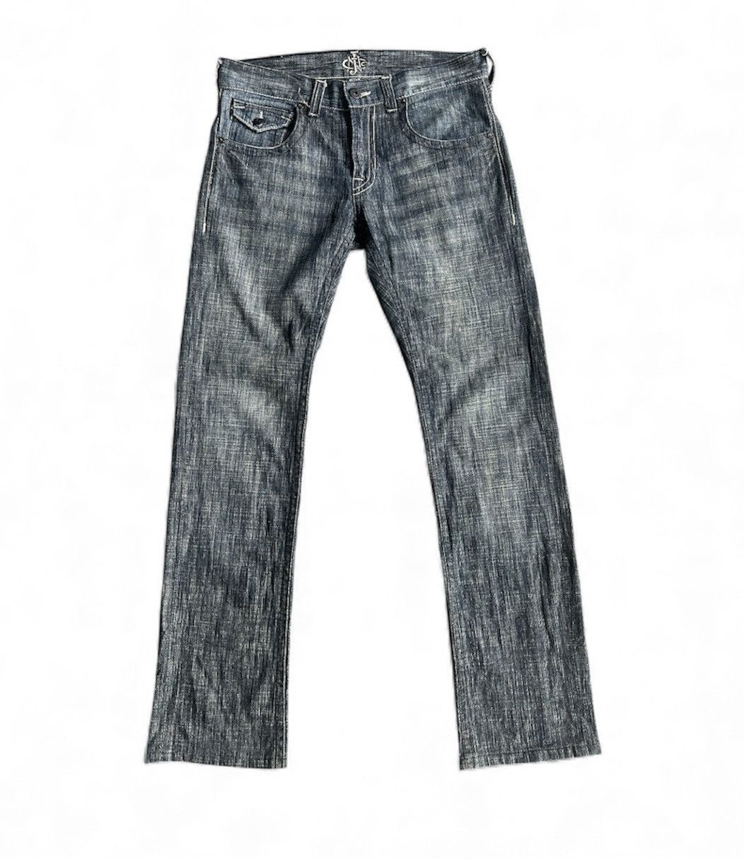JNCO Vintage Y2K JNCO Cross Dark Wash Jeans Straight Denim Size US 32 / EU 48 - 2 Thumbnail