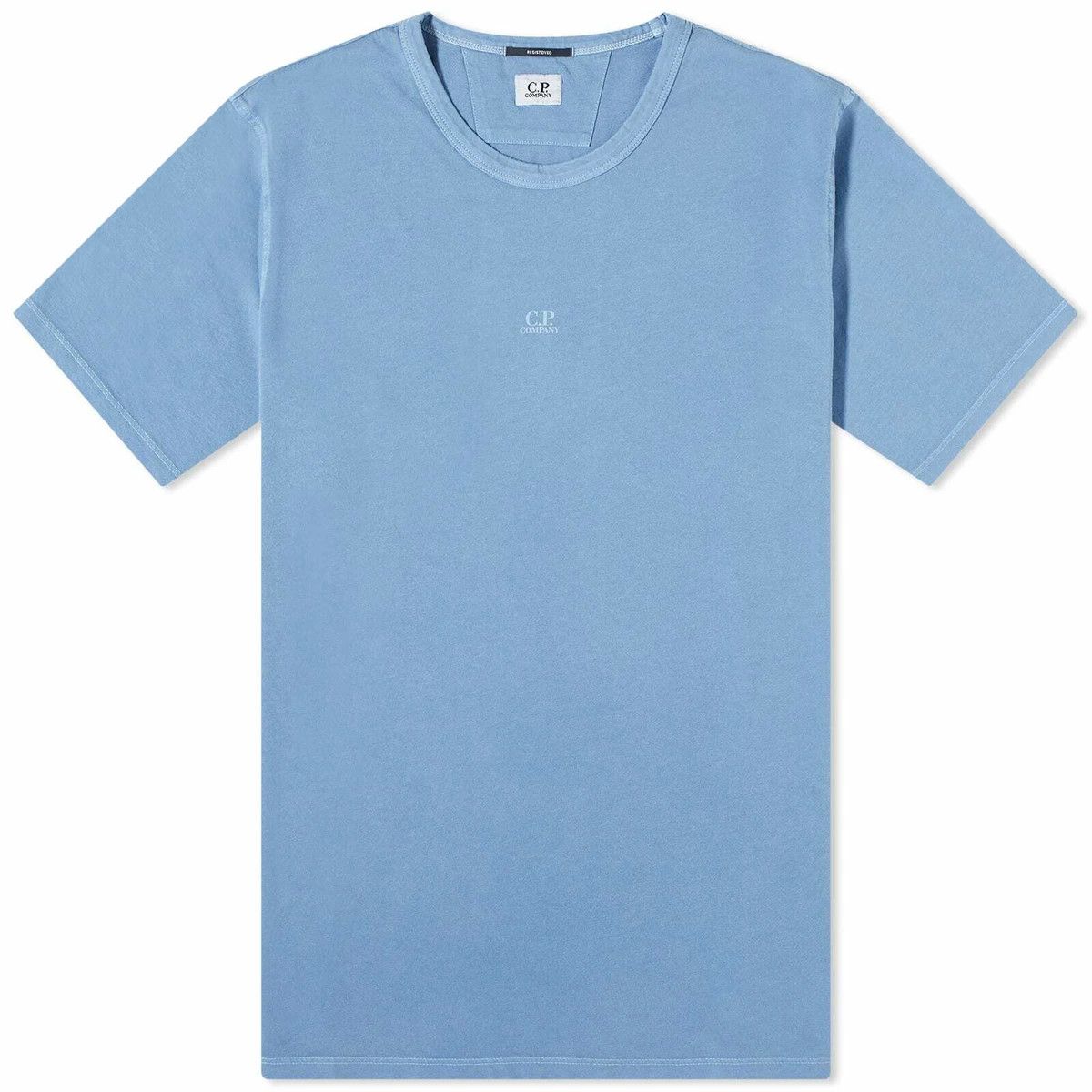 C.P. Company o1y1224 Logo Crewneck T-Shirt in Blue Size US M / EU 48-50 / 2 - 1 Thumbnail