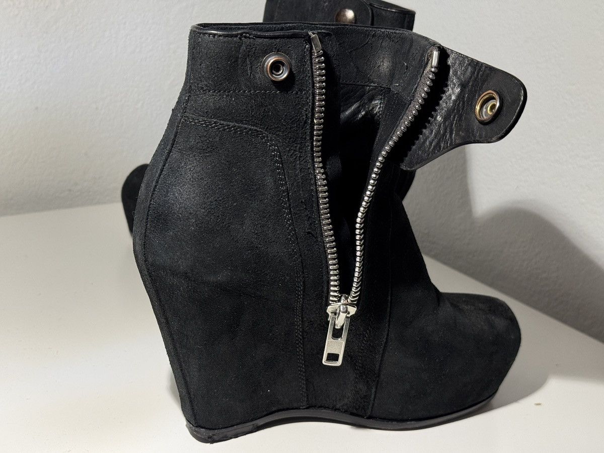 Rick Owens Rick Owens Blistered Goatskin Wedge Ankle Boots Size US 7.5 / IT 37.5 - 5 Thumbnail
