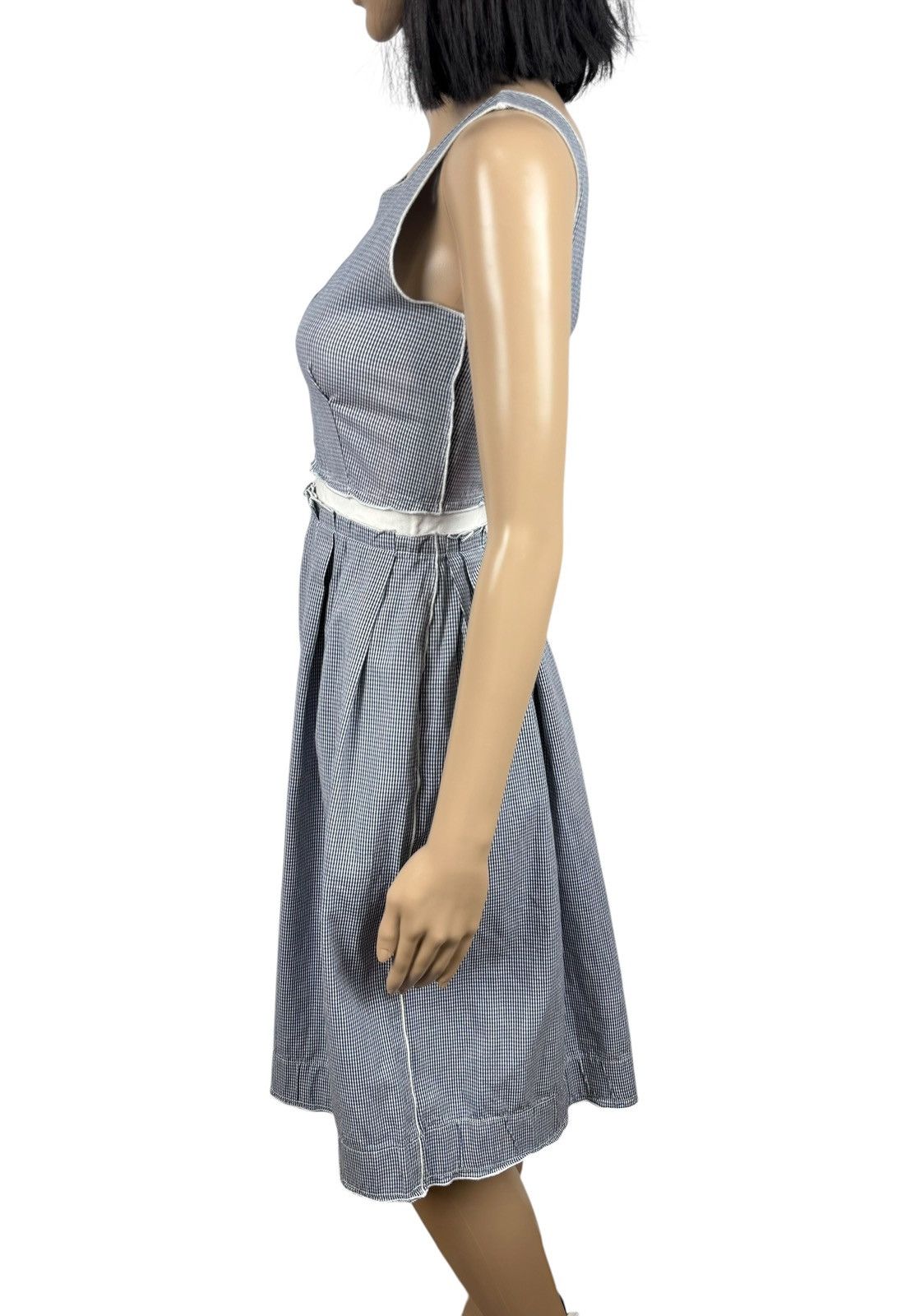 Dolce & Gabbana Dolce & Gabbana Tank Dress Blue Gingham Cotton size 38 Size XS / US 0-2 / IT 36-38 - 7 Thumbnail
