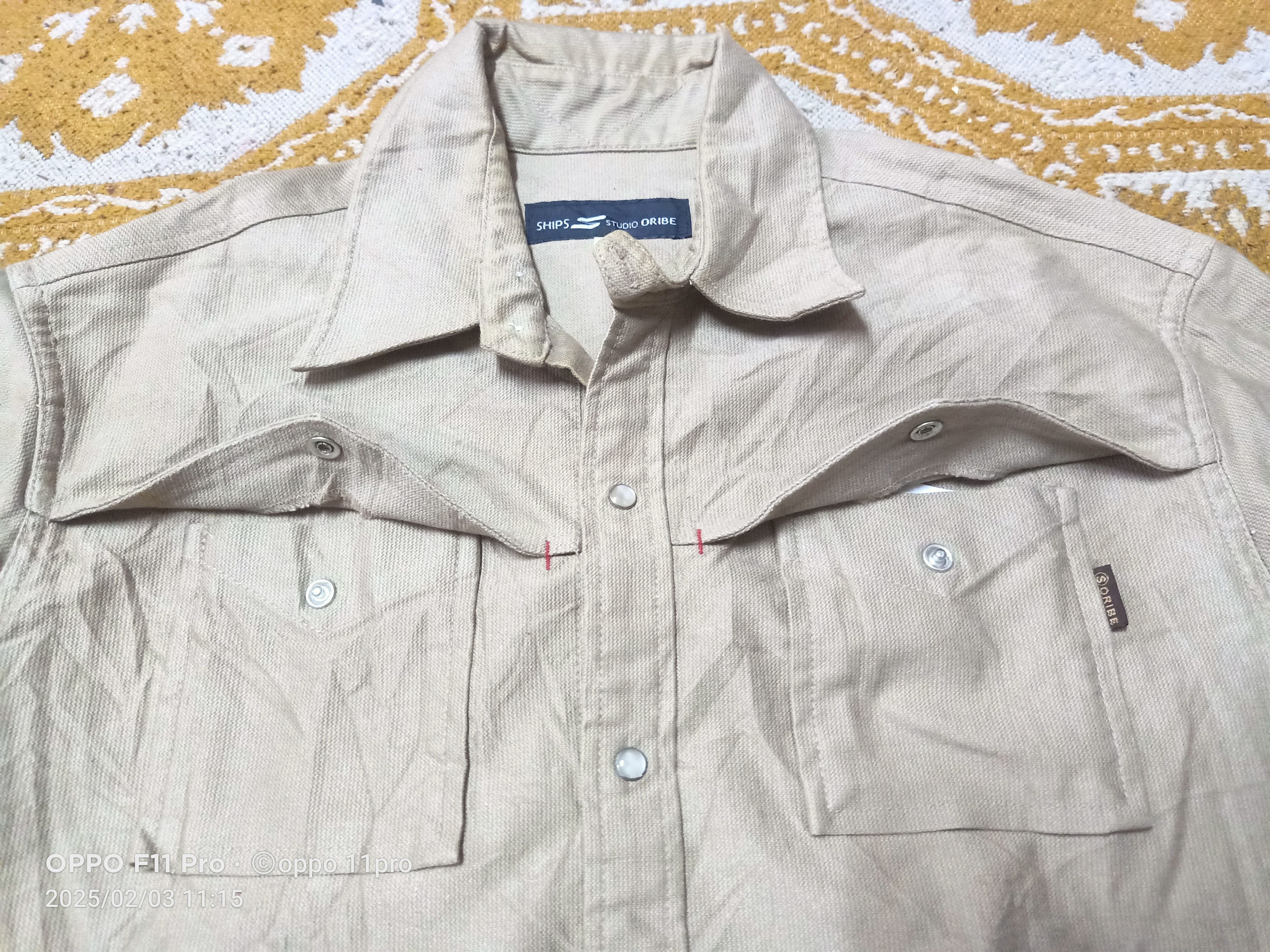 Japanese Brand × SHIPS Ships Studio Western Oribe Heavy Cotton Shirt Size US M / EU 48-50 / 2 - 10 Thumbnail