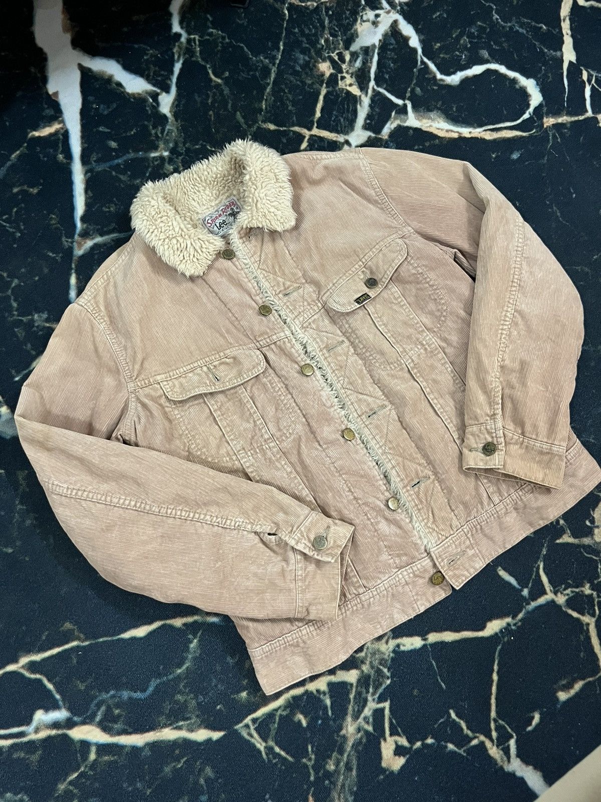Lee LEE STORM RIDER SHERPA CORDUROY LIGHT BROWN JACKET Size US M / EU 48-50 / 2 - 3 Thumbnail