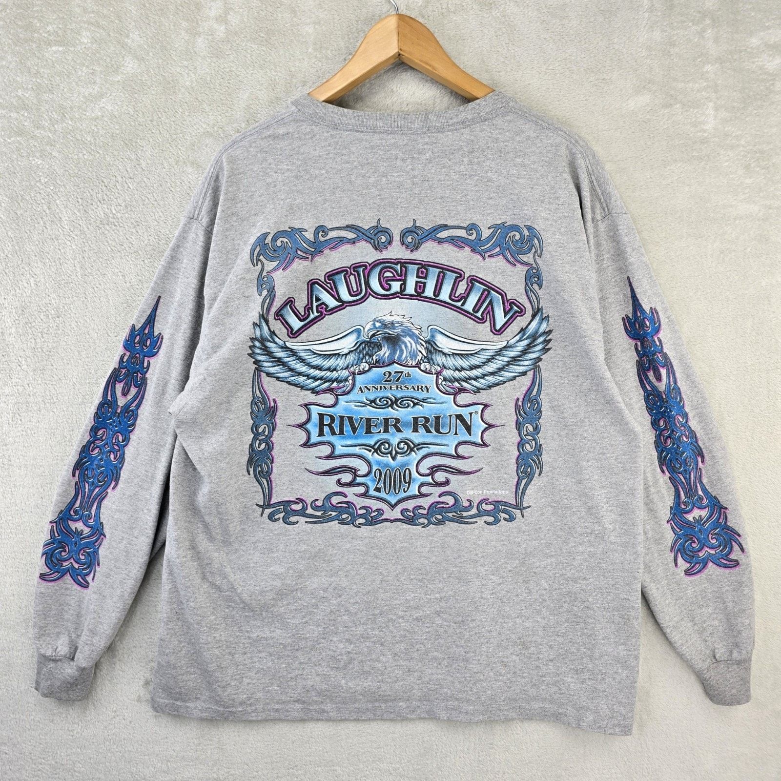 Other Laughlin River Run Shirt XL Biker Long Sleeve Eagle Y2K Size US XL / EU 56 / 4 - 1 Thumbnail