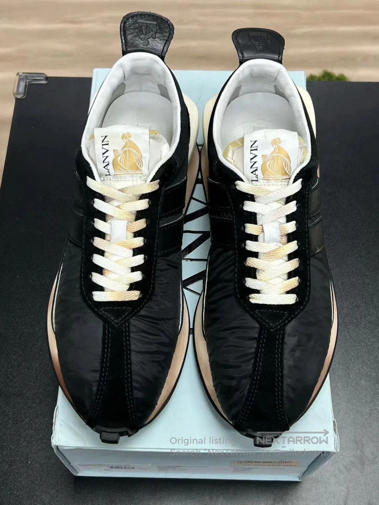 Lanvin Black Low-Top Sneakers Size 10. Size US 10 / EU 43 - 3 Thumbnail