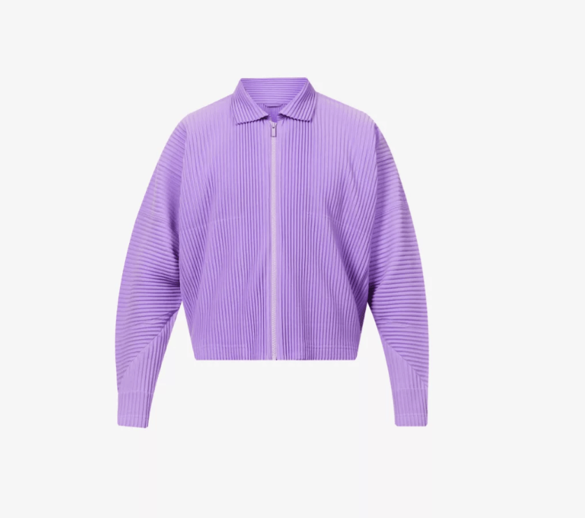 Homme Plisse Issey Miyake Pleated loose-fit dolman-sleeved woven jacket Size US M / EU 48-50 / 2 - 1 Thumbnail
