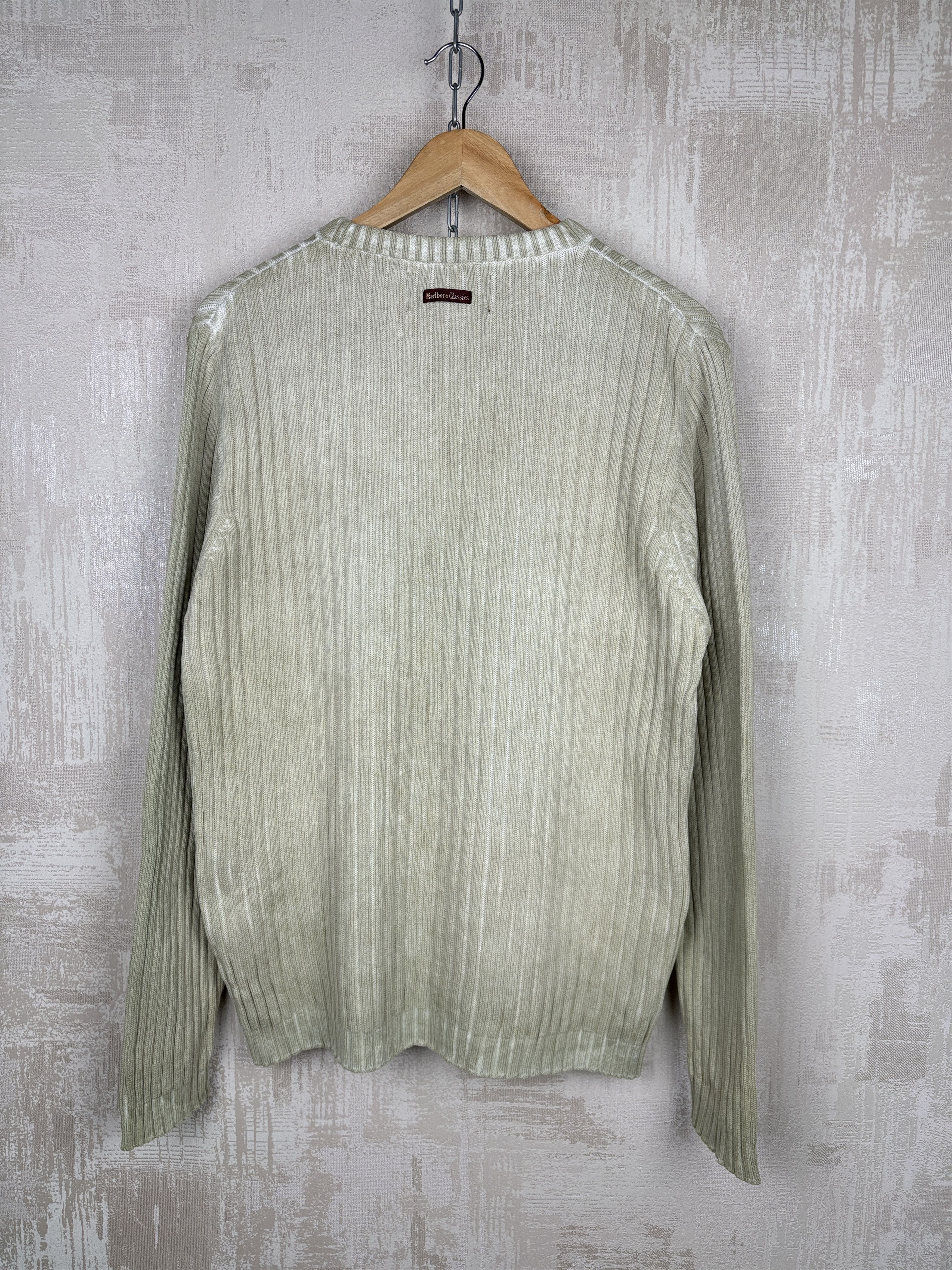 Marlboro Classics × Vintage Marlboro Classics Ribbed Rib Knit Vintage Sweater Crew Neck Size US L / EU 52-54 / 3 - 12 Thumbnail