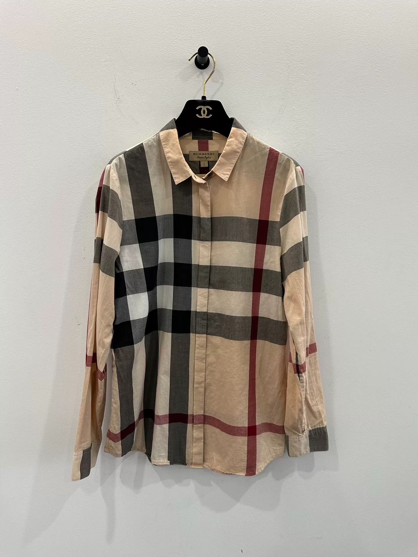 Burberry Burberry Check Women's Long-Sleeve Shirt Size S / US 4 / IT 40 - 1 Thumbnail