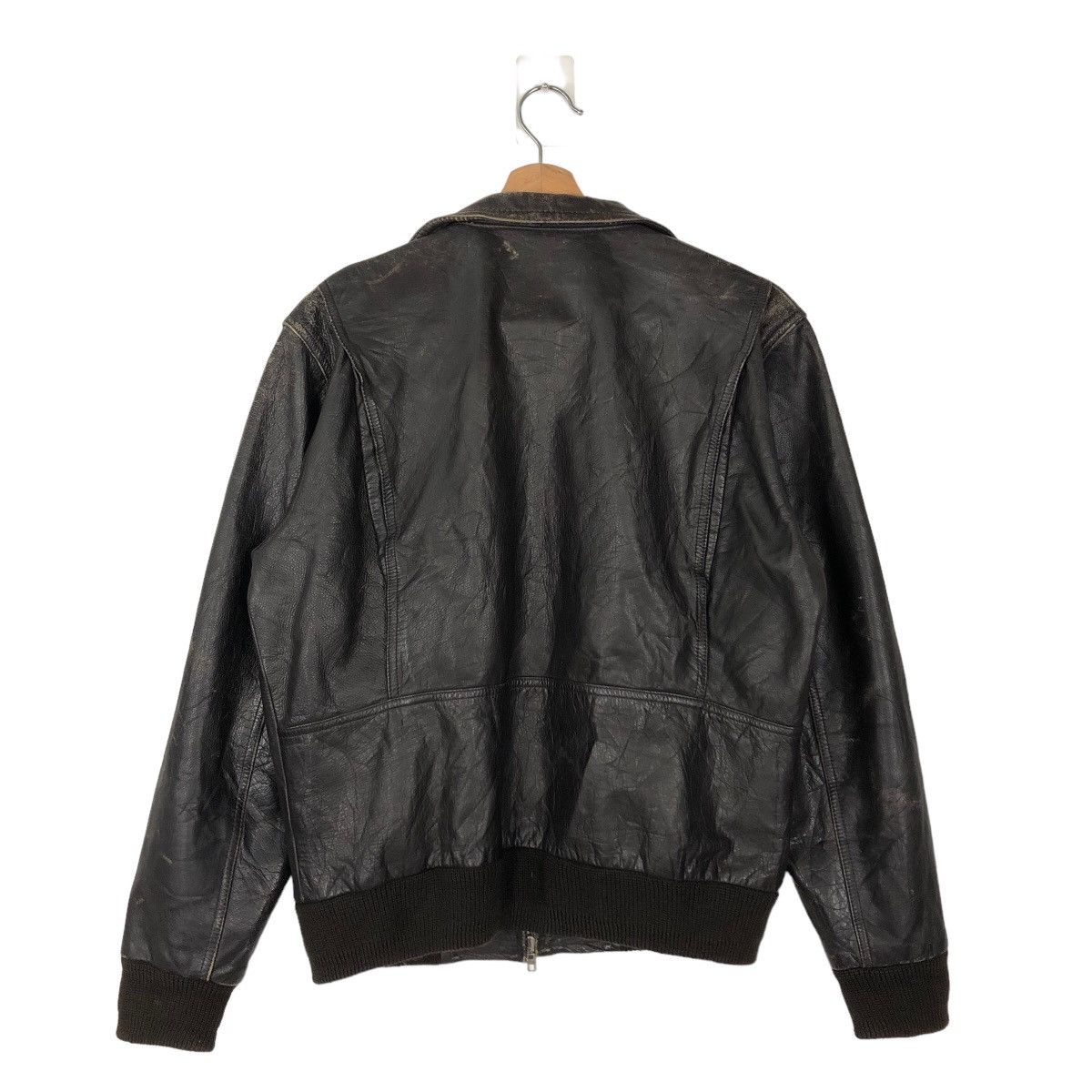 Japanese Brand 🔥80’s RARE GENUINE BOMBER LEATHER JACKET INSPIRE SCHOTT USA Size US L / EU 52-54 / 3 - 7 Thumbnail