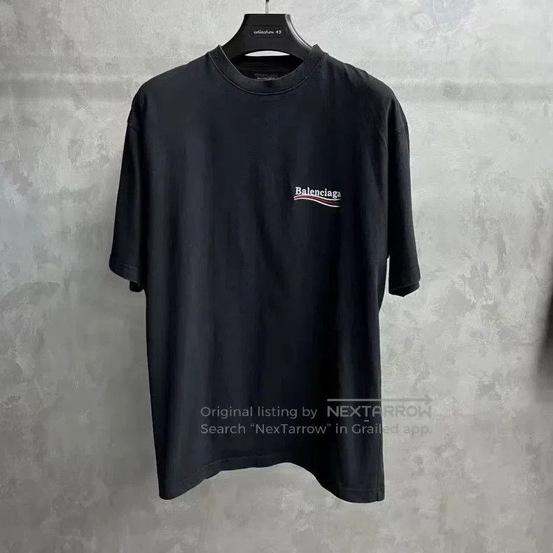 Balenciaga Balenciaga Black Coke Embroidered T-shirt. Size US S / EU 44-46 / 1 - 1 Thumbnail