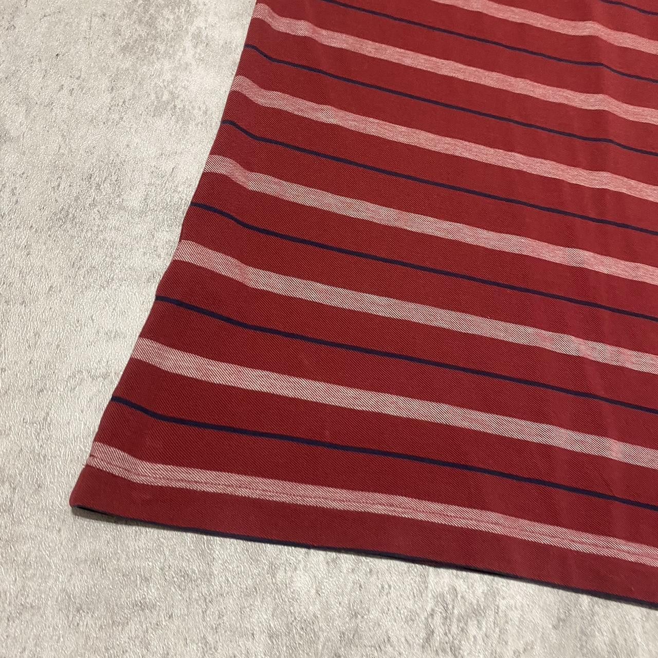 Lacoste 2000s y2k Burgundy striped Lacoste polo shirt Size US M / EU 48-50 / 2 - 6 Thumbnail