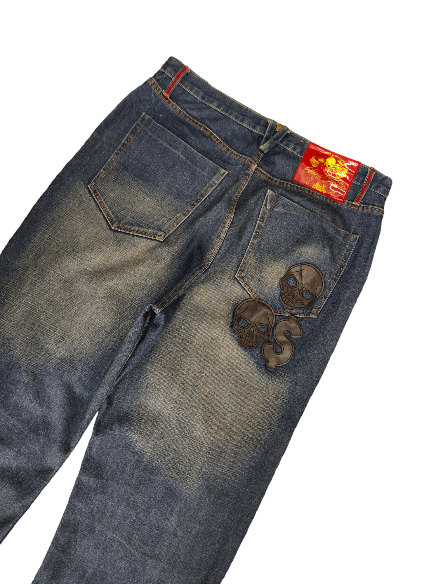 Le Grande Bleu (L.G.B.) LGB SKULL WOLF PATCH DENIM | Grailed