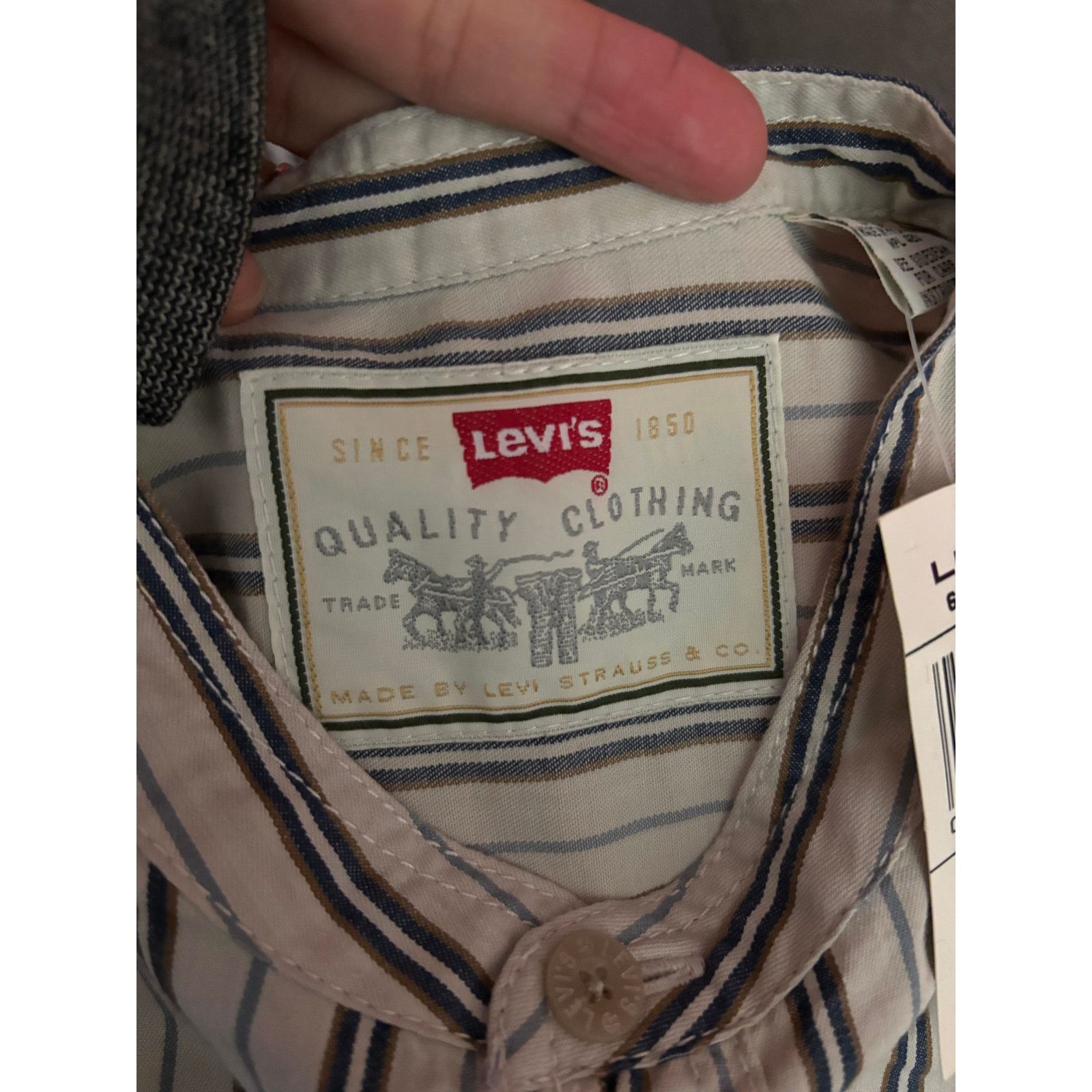 Levi's Vintage Levi’s Striped Button Shirt Men’s Medium 90s Size US M / EU 48-50 / 2 - 16 Thumbnail