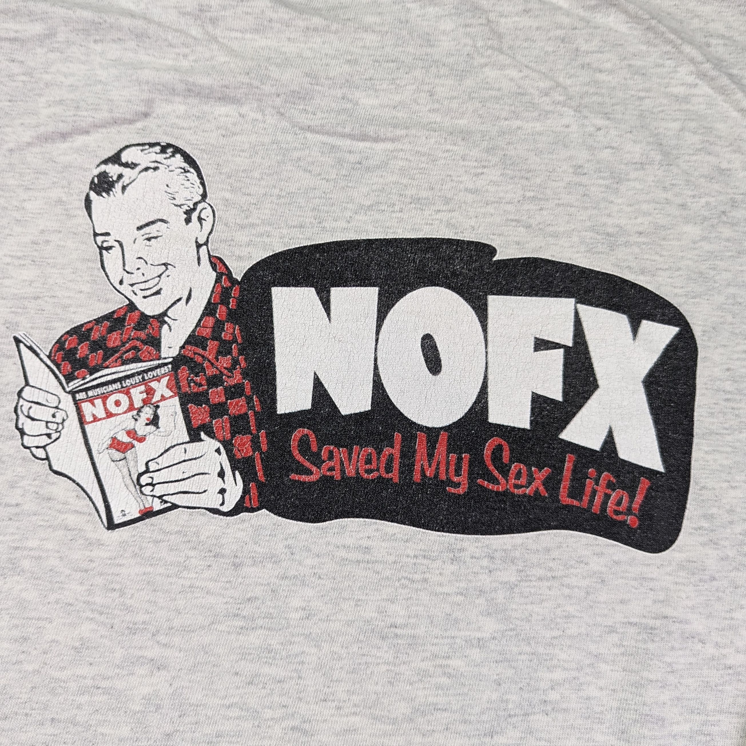 Band Tees × Vintage 90s NOFX Save My Sex Life LS Tee Punk Grunge Size US XL / EU 56 / 4 - 6 Thumbnail
