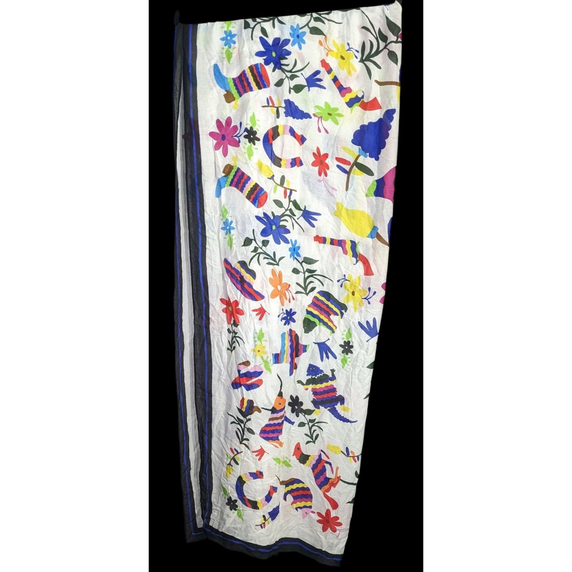 Other Texas-Themed Lightweight Scarf With Vibrant Floral & Animal Size ONE SIZE - 1 Thumbnail