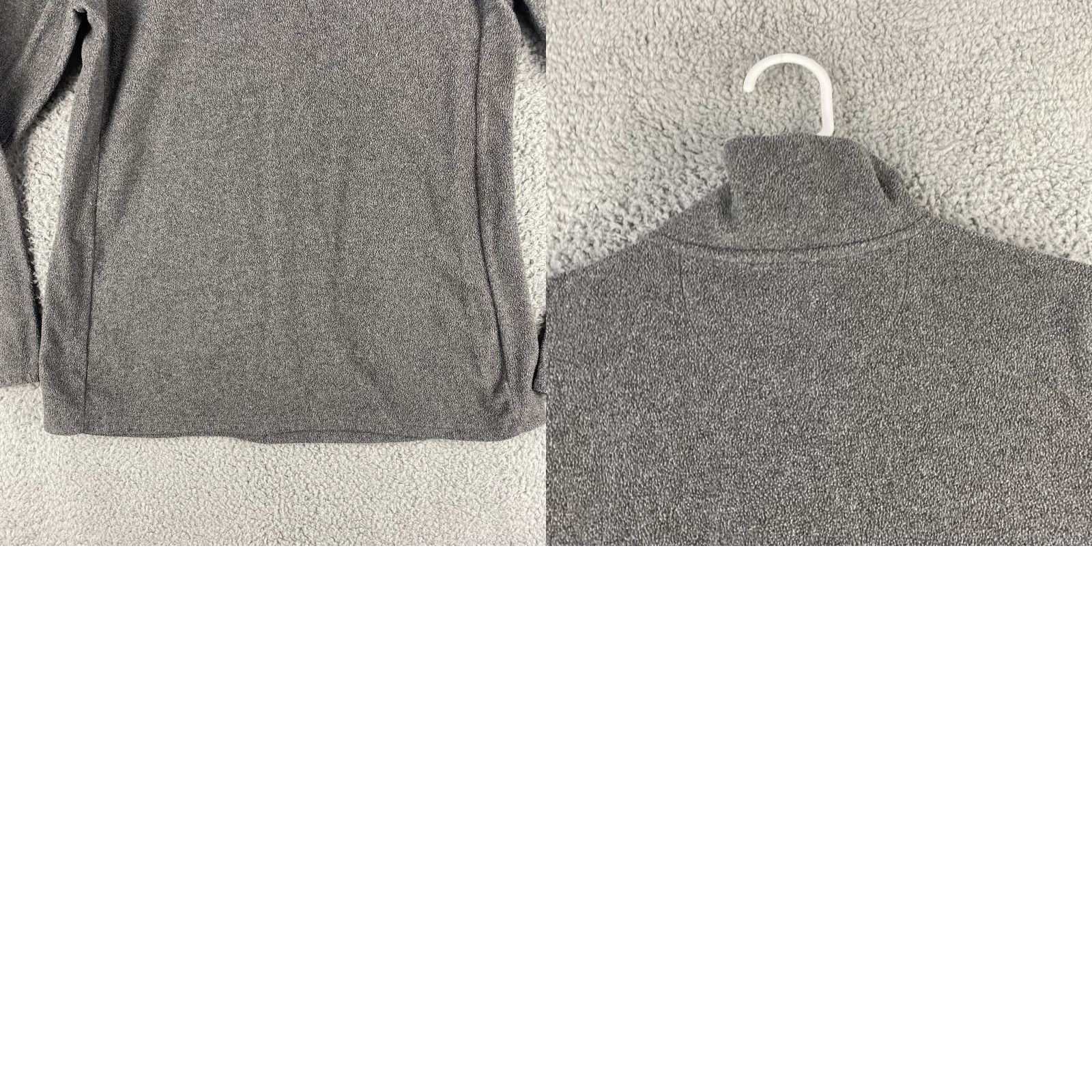 Gap GAP Sweater Fleece 1/2 Zip - Large Gray - Mock Neck, Long Sleeve - Pullover - Womens Size L / US 10 / IT 46 - 8 Thumbnail